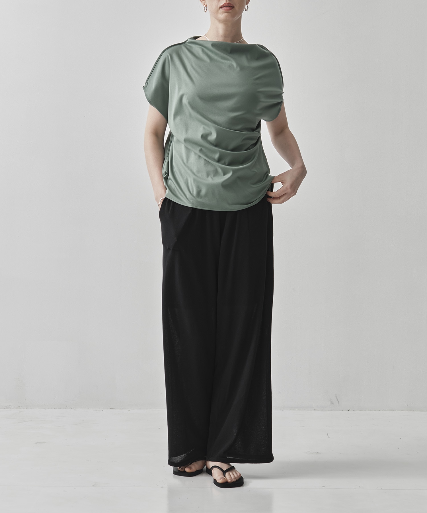 side tuck cotton tops IIROT