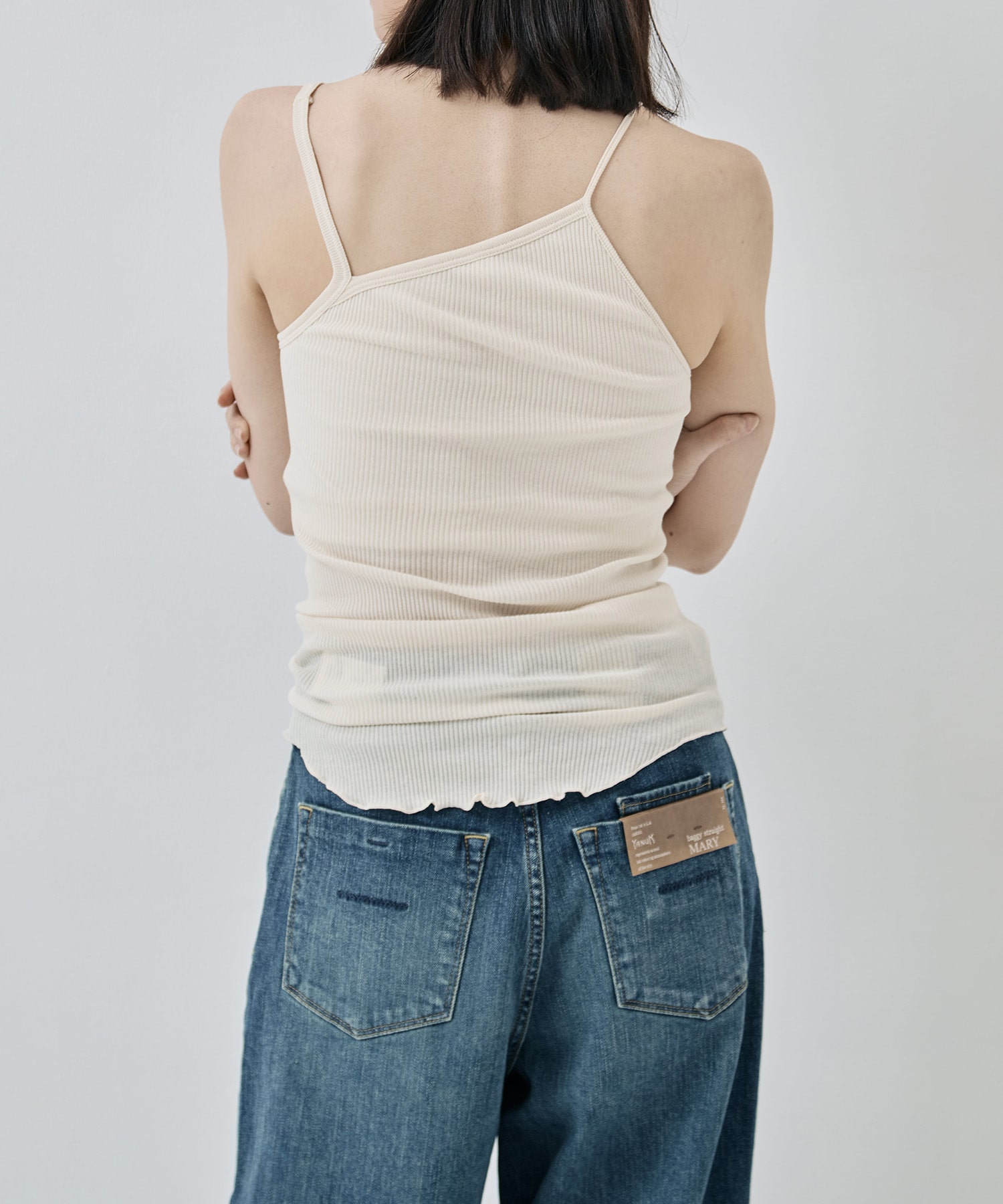 Twist cotton bra tank cami HAKUJI