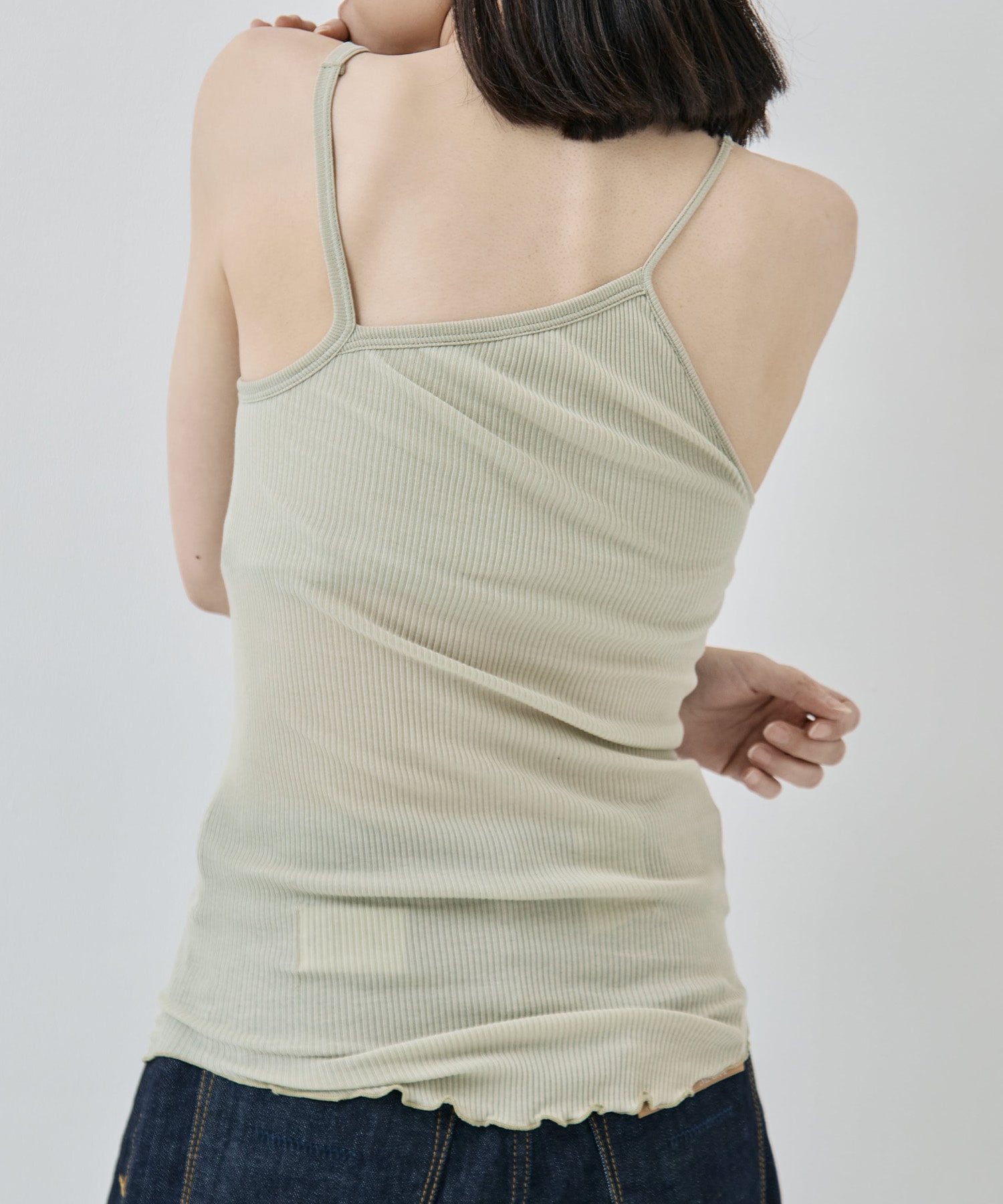 Twist cotton bra tank cami HAKUJI