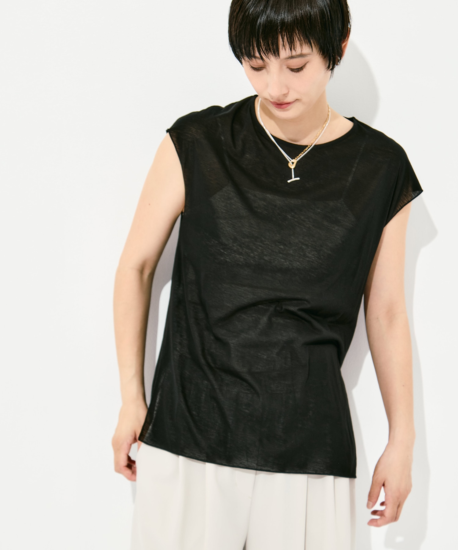 Side Slit French Sleeve T GOOD PEOPLE GOOD STITCHING GOOD PRODUCT