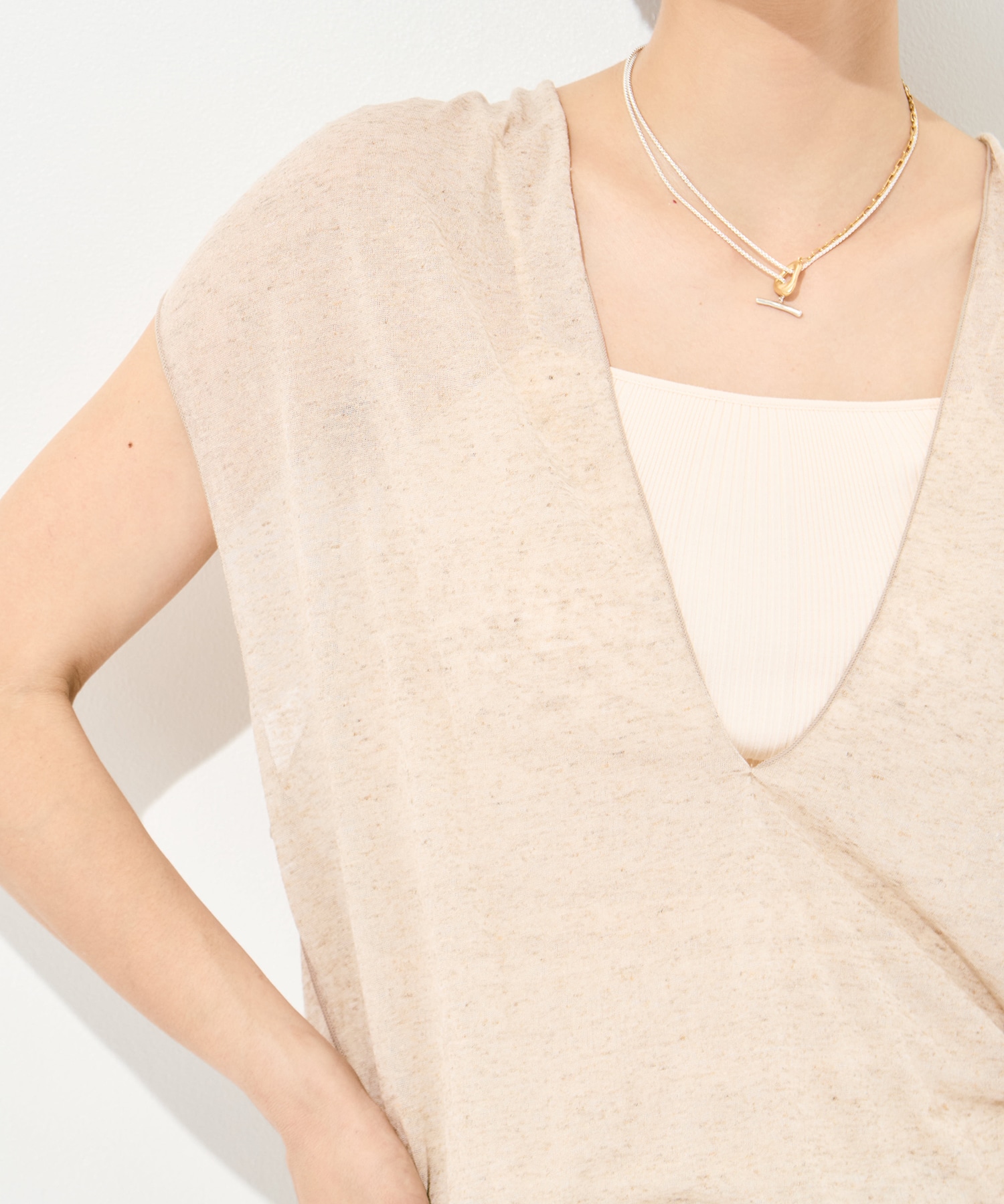 Draped No Sleeve Pull Over GOOD PEOPLE GOOD STITCHING GOOD PRODUCT