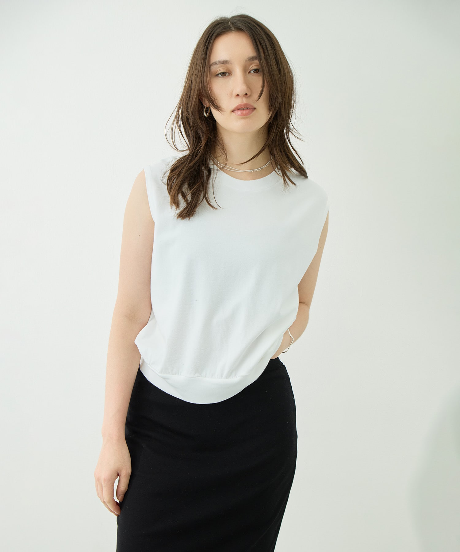 Classic Hem Rib Sleeveless blurhmsROOTSTOCK