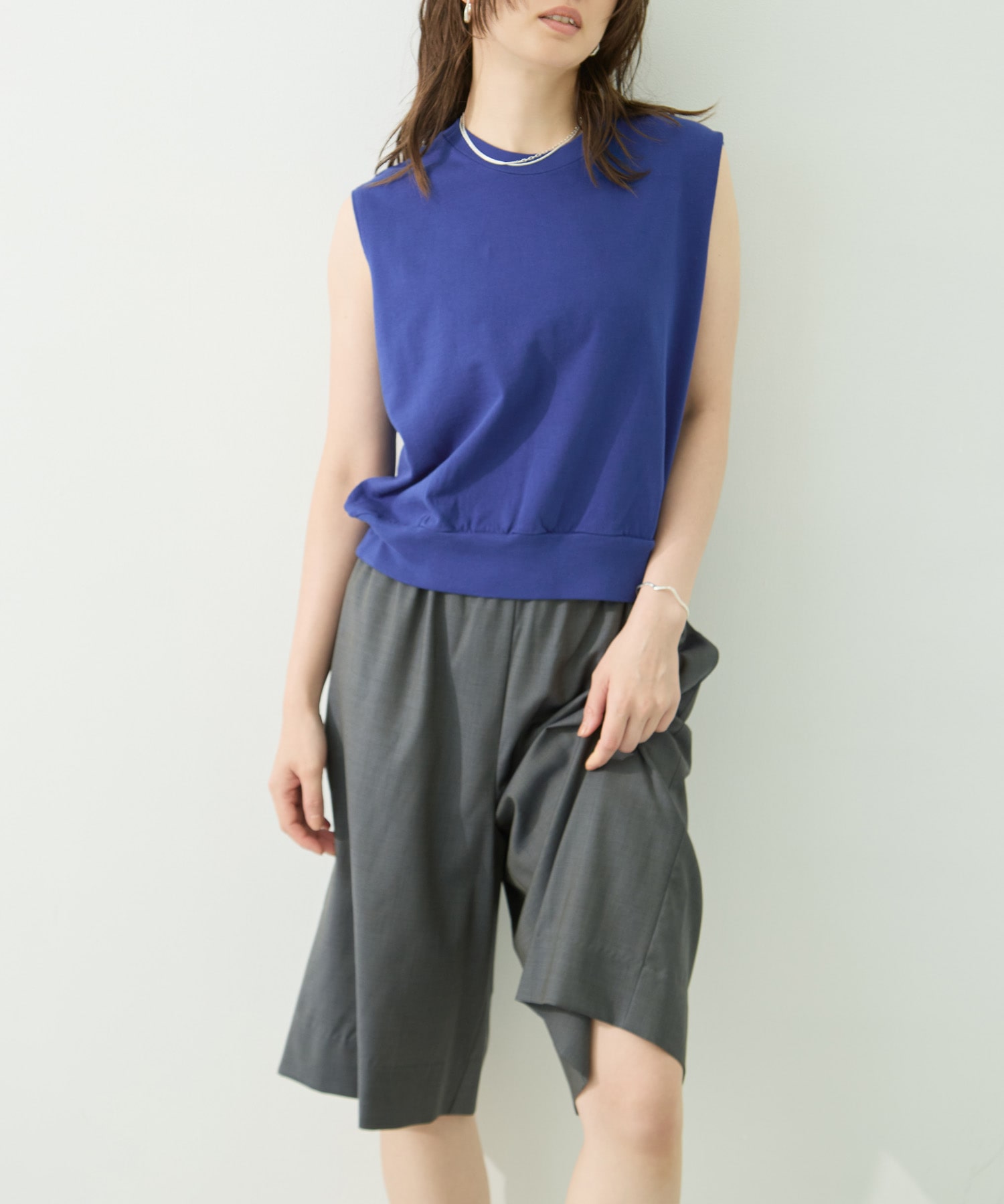 Classic Hem Rib Sleeveless blurhmsROOTSTOCK