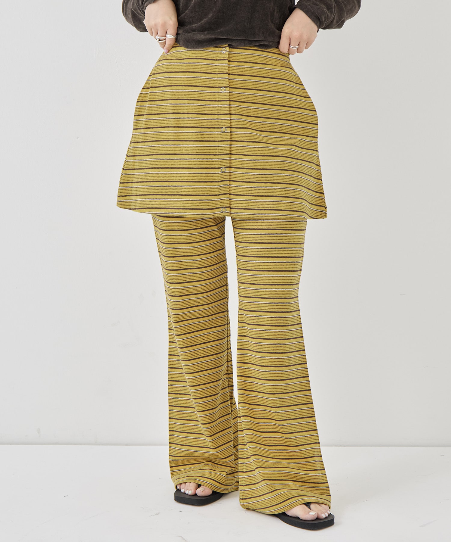 Multi-Border Layered Pants PHEENY