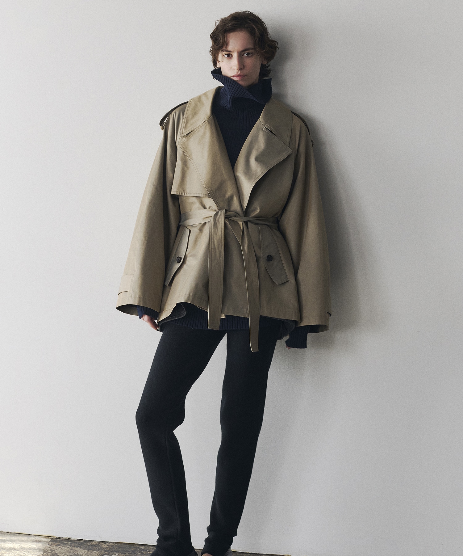Chambray Trench Over Coat IIROT