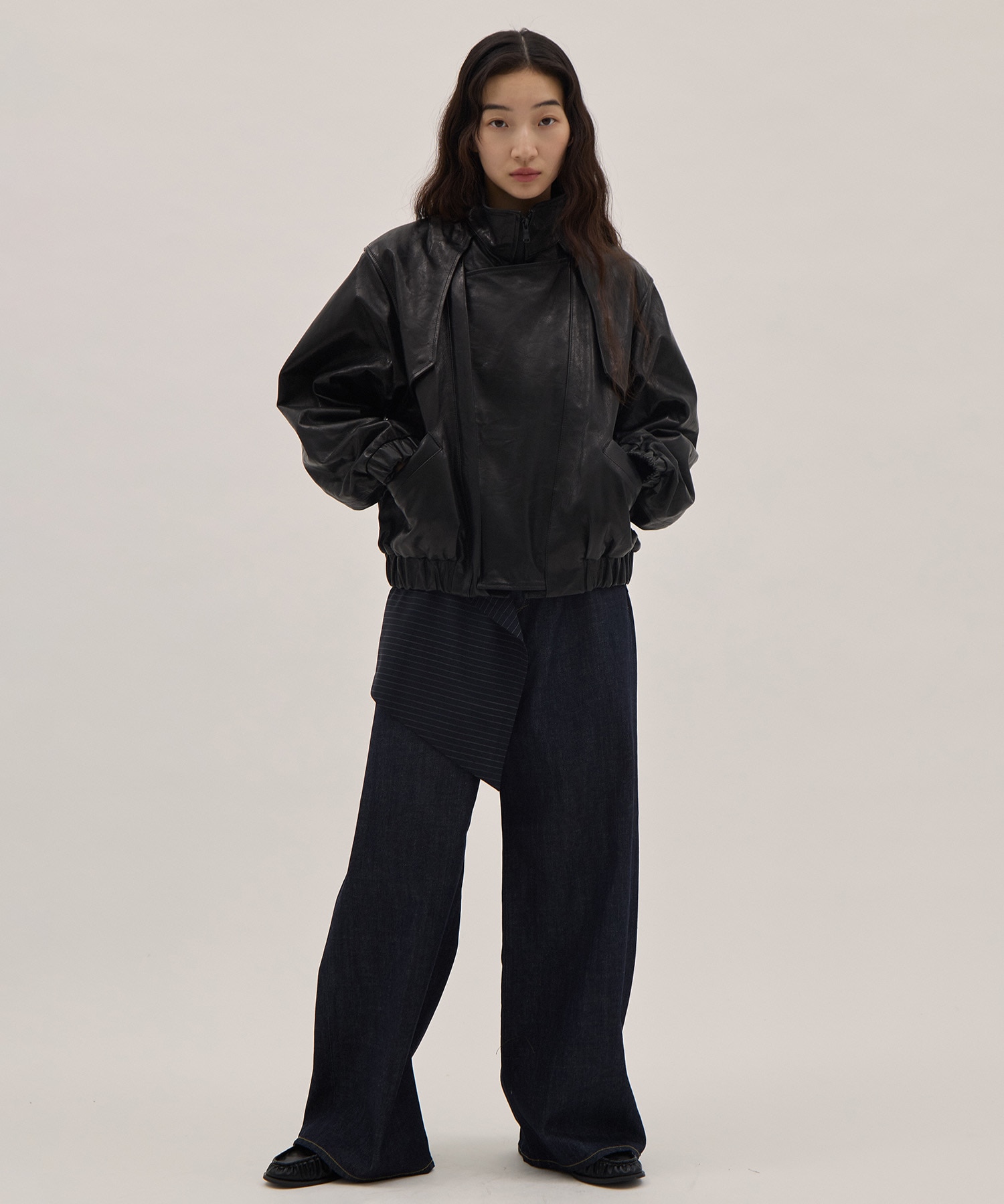 Goat leather short blouson 08sircus