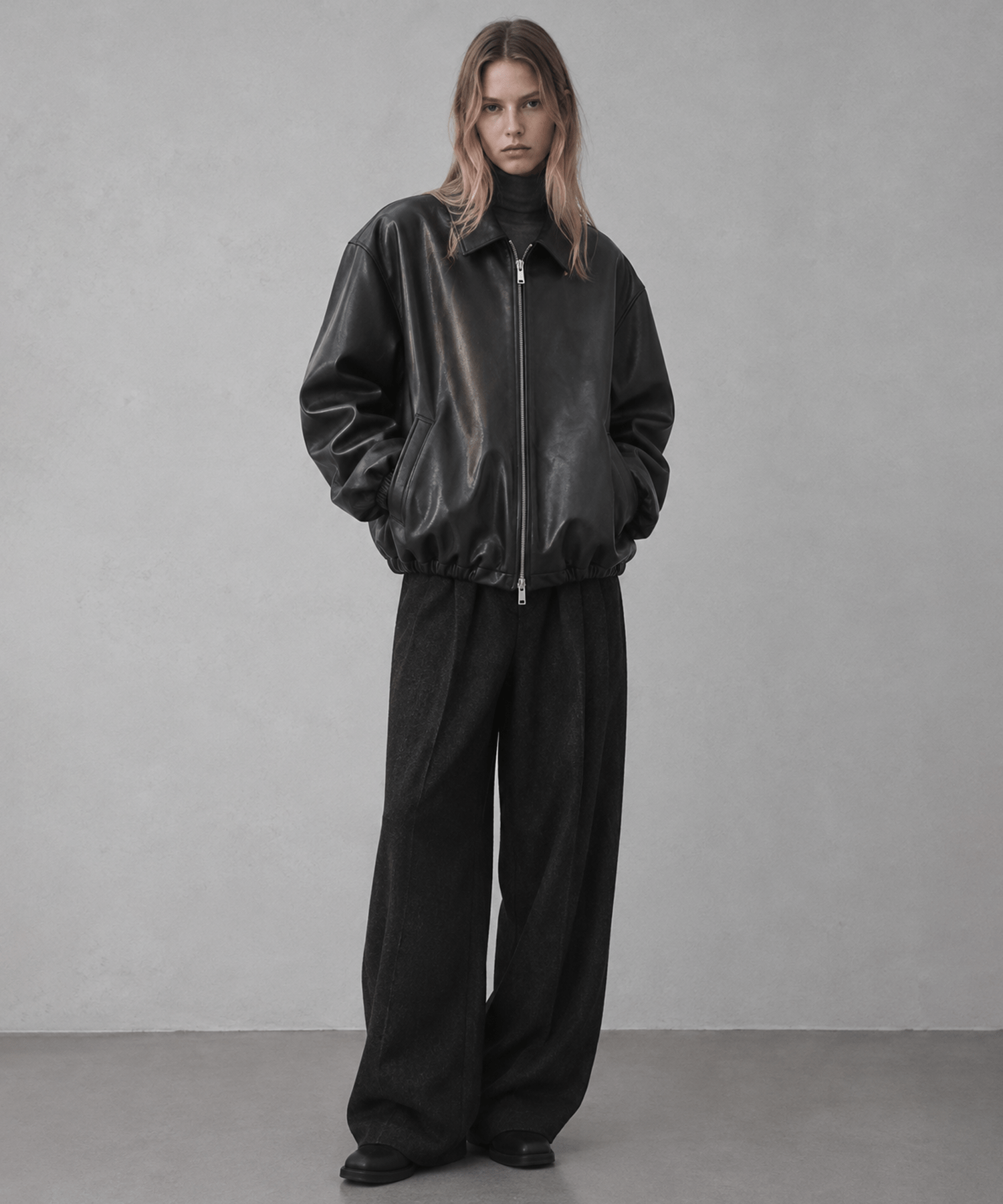 Calf Leather Sports Jacket YOKE