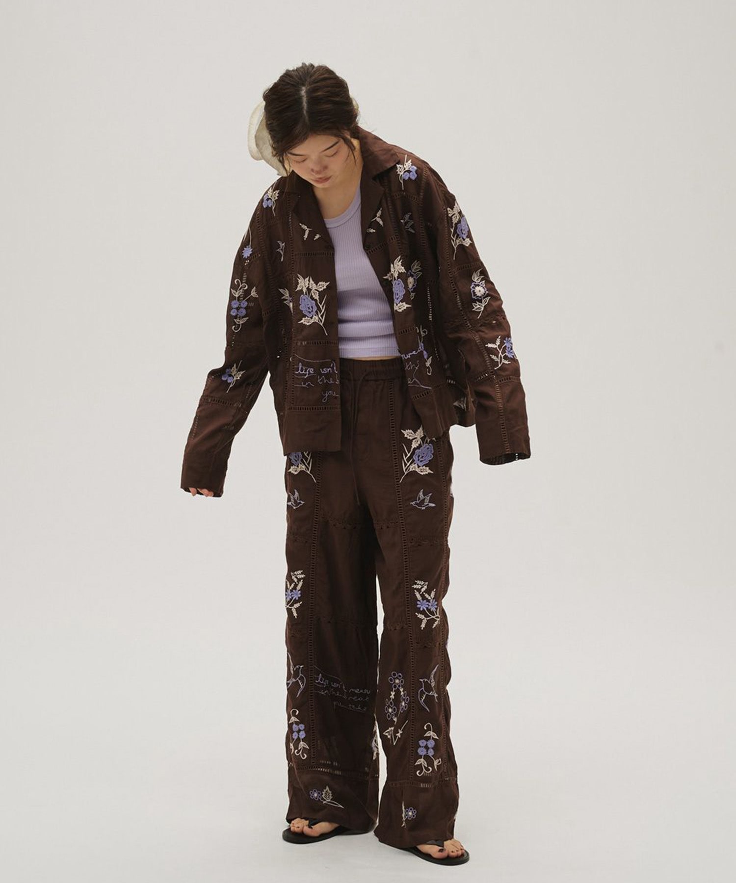 Embroidery Patchwork Shirts TODAYFUL
