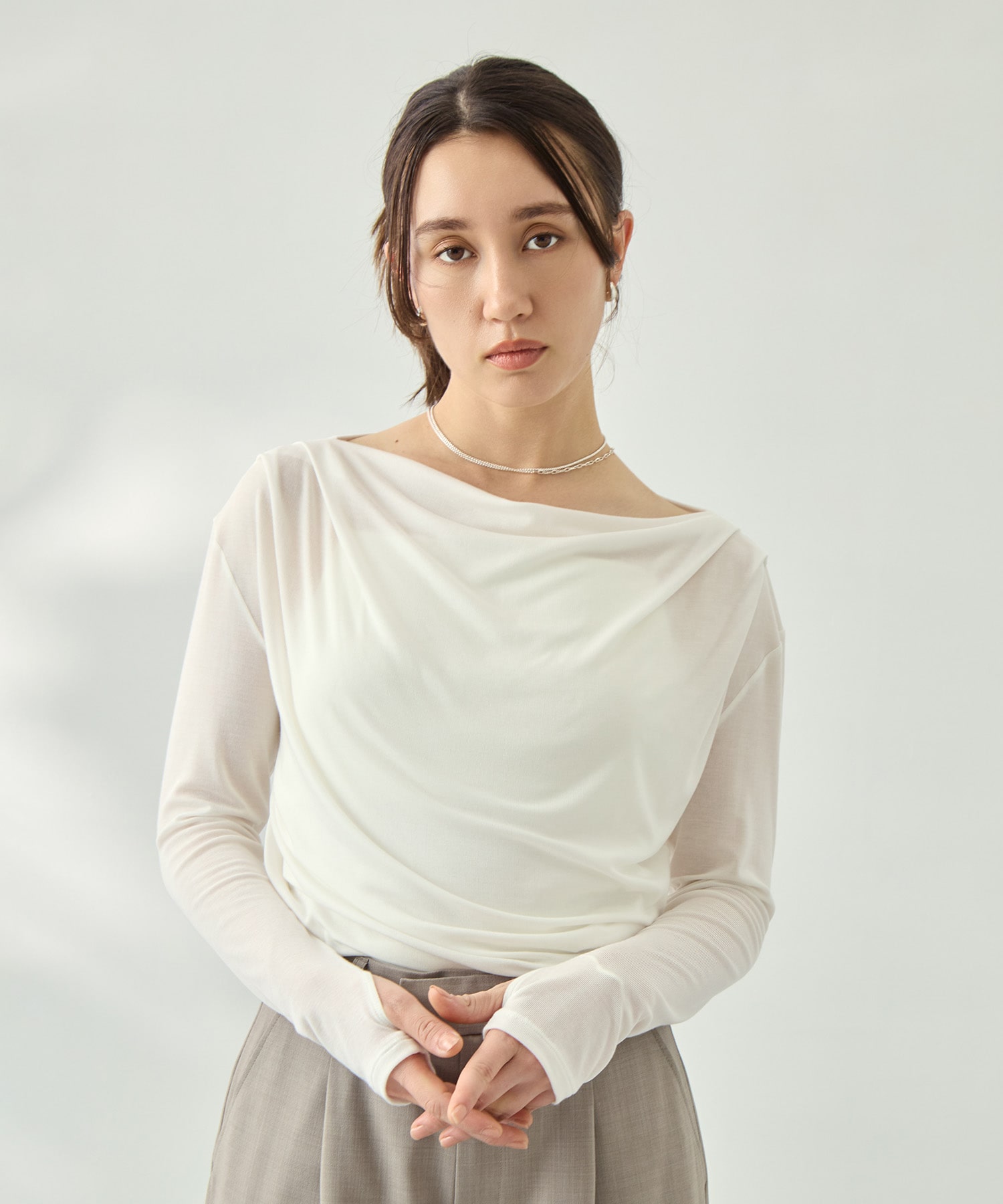 ドレープカットソー KEY TIMEZ