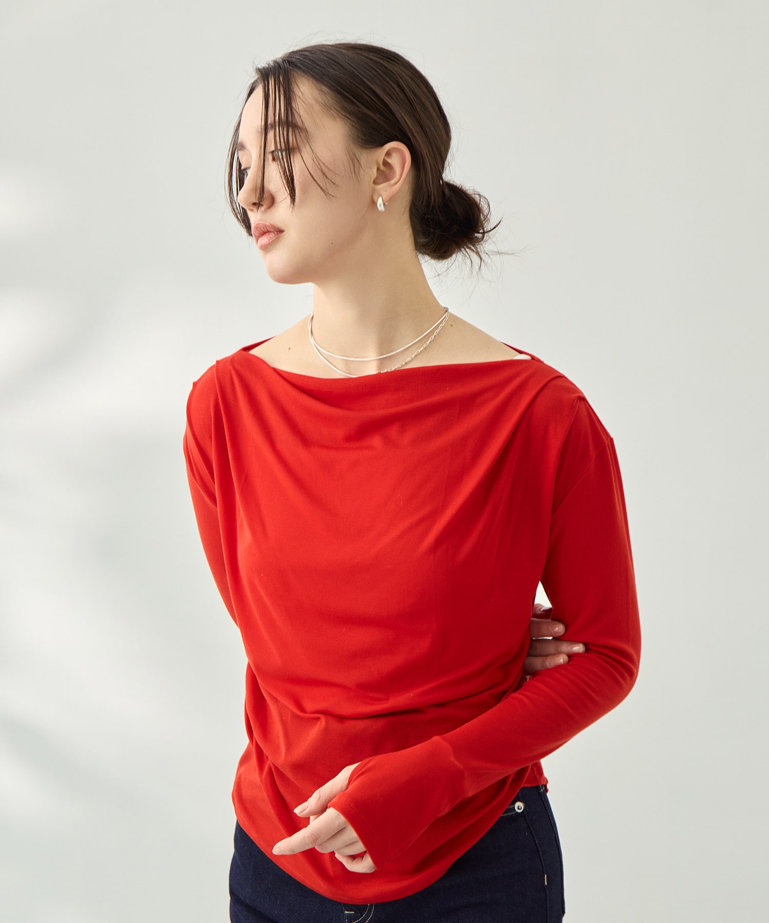 ドレープカットソー KEY TIMEZ