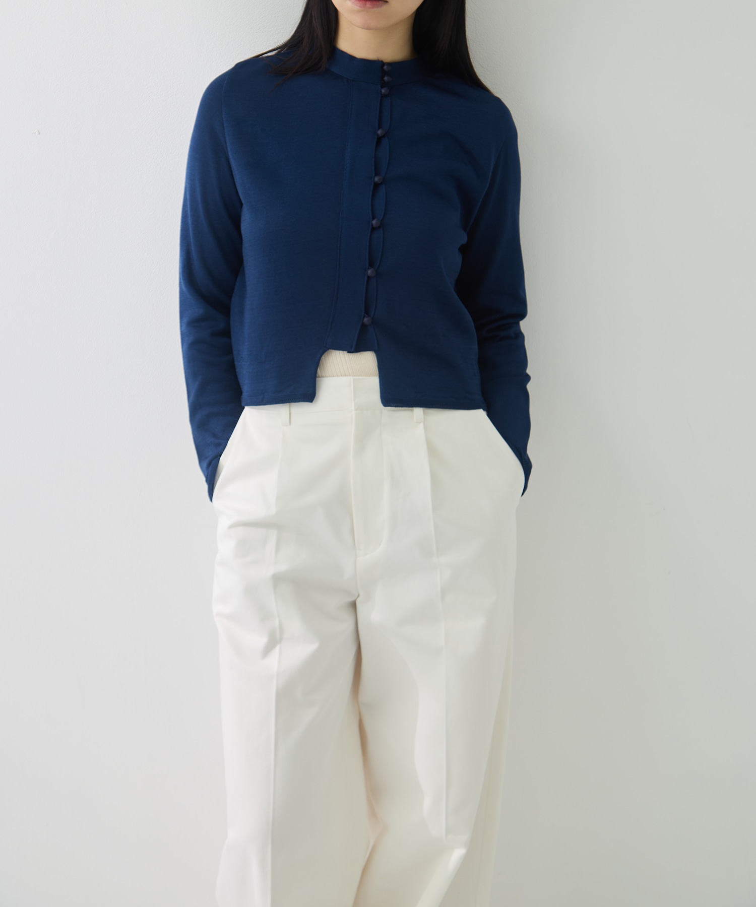 別注MULTI BUTTON KINT BLOUSE TAN