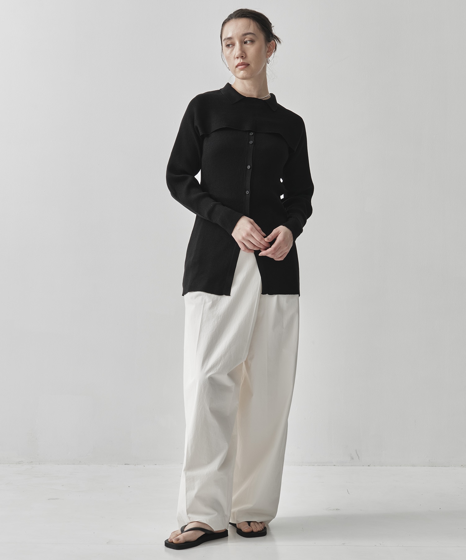 2-PIECE RIBBED CARDIGAN TAN