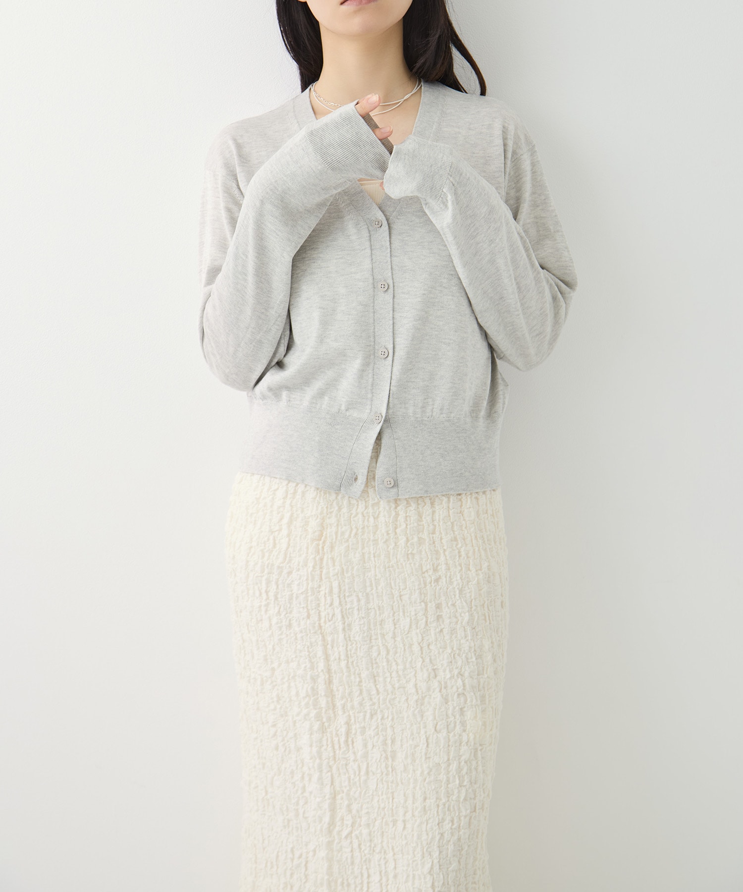 Silk Cotton Cardigan 