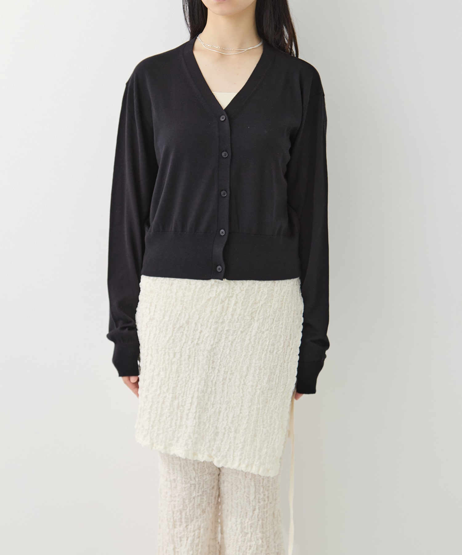 Silk Cotton Cardigan 