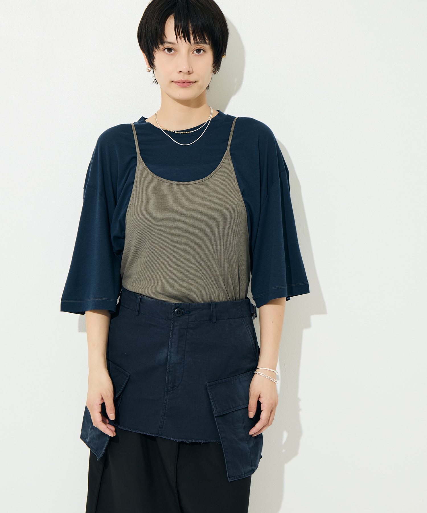 Camisole Top & Loose-fitting Tee - Unit Tops RhodolirioN