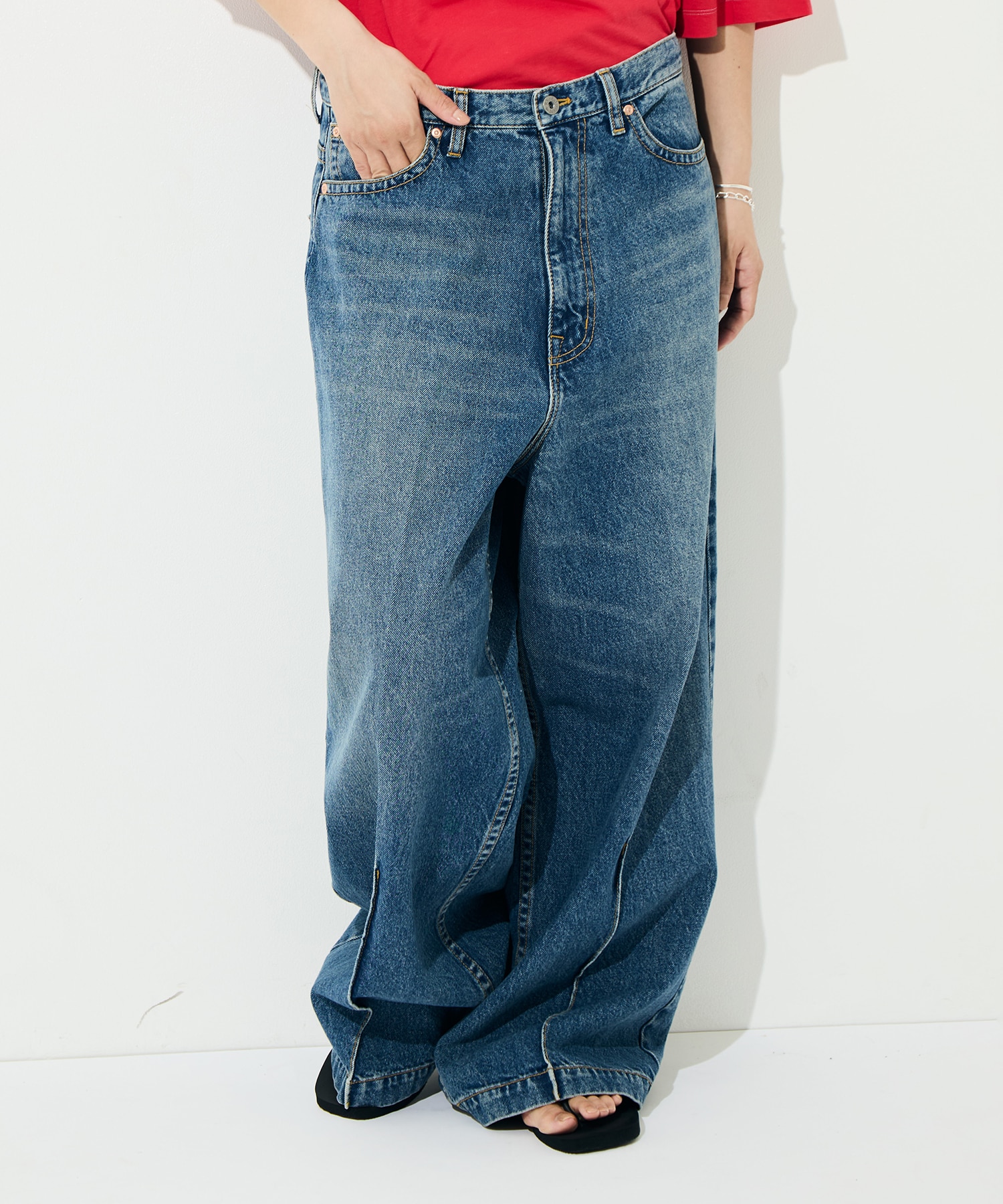 90s Loose Straight Pant - Denim RhodolirioN