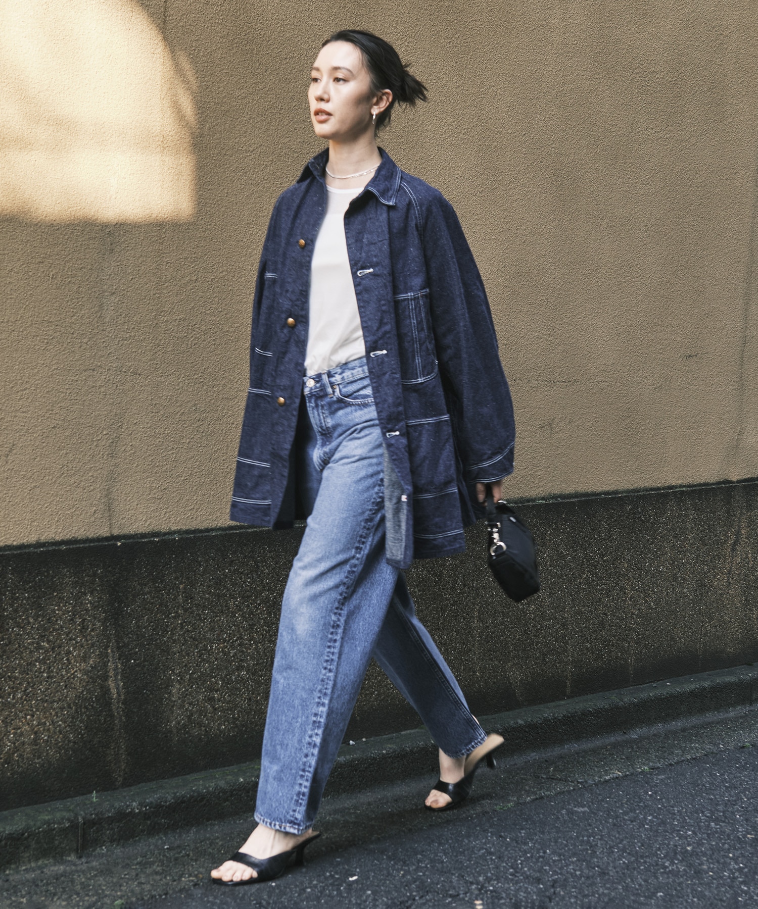 LOOSE FIT DENIM COVERALL orSlow