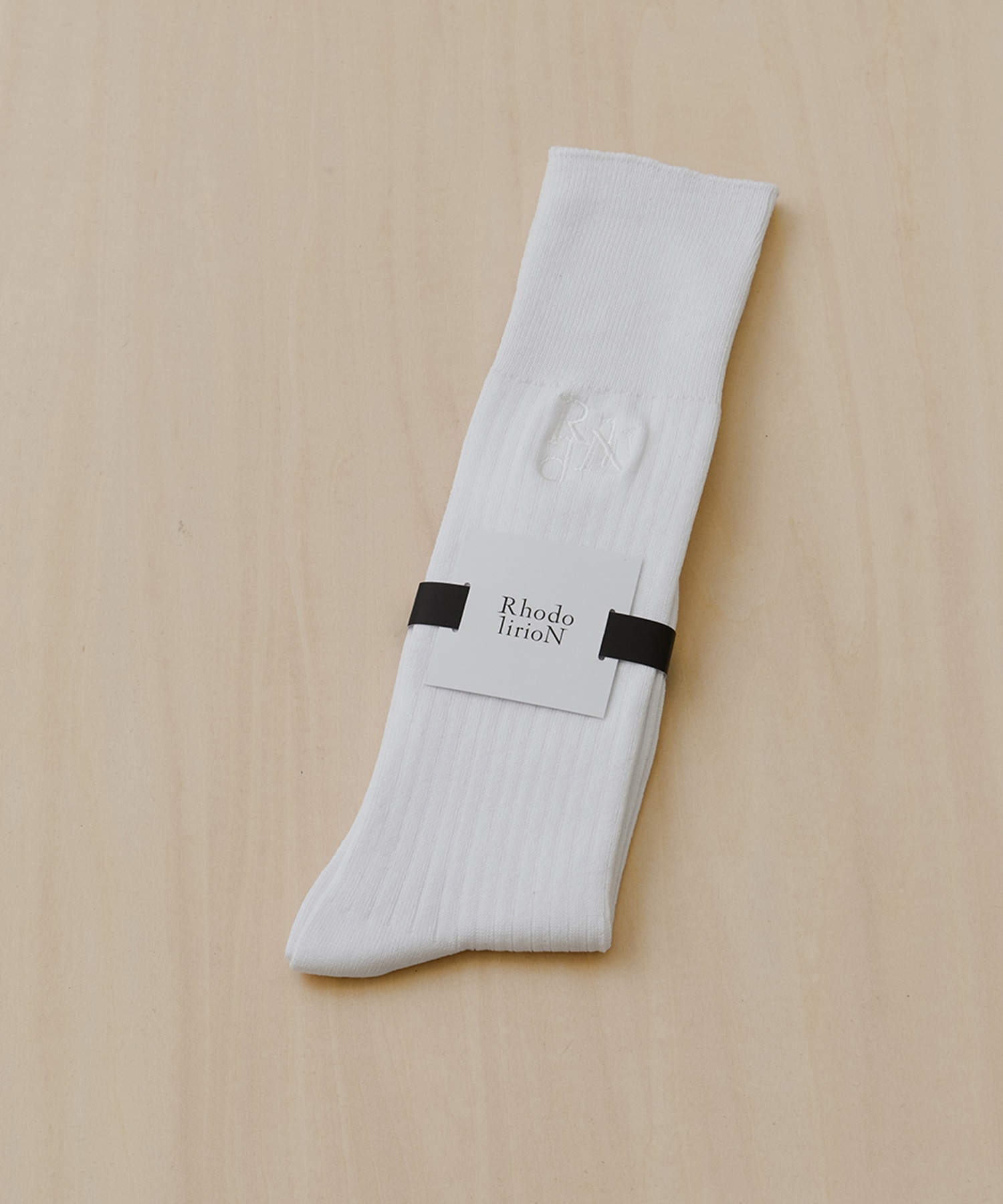 Monogram Stitch Ribbed Socks RhodolirioN