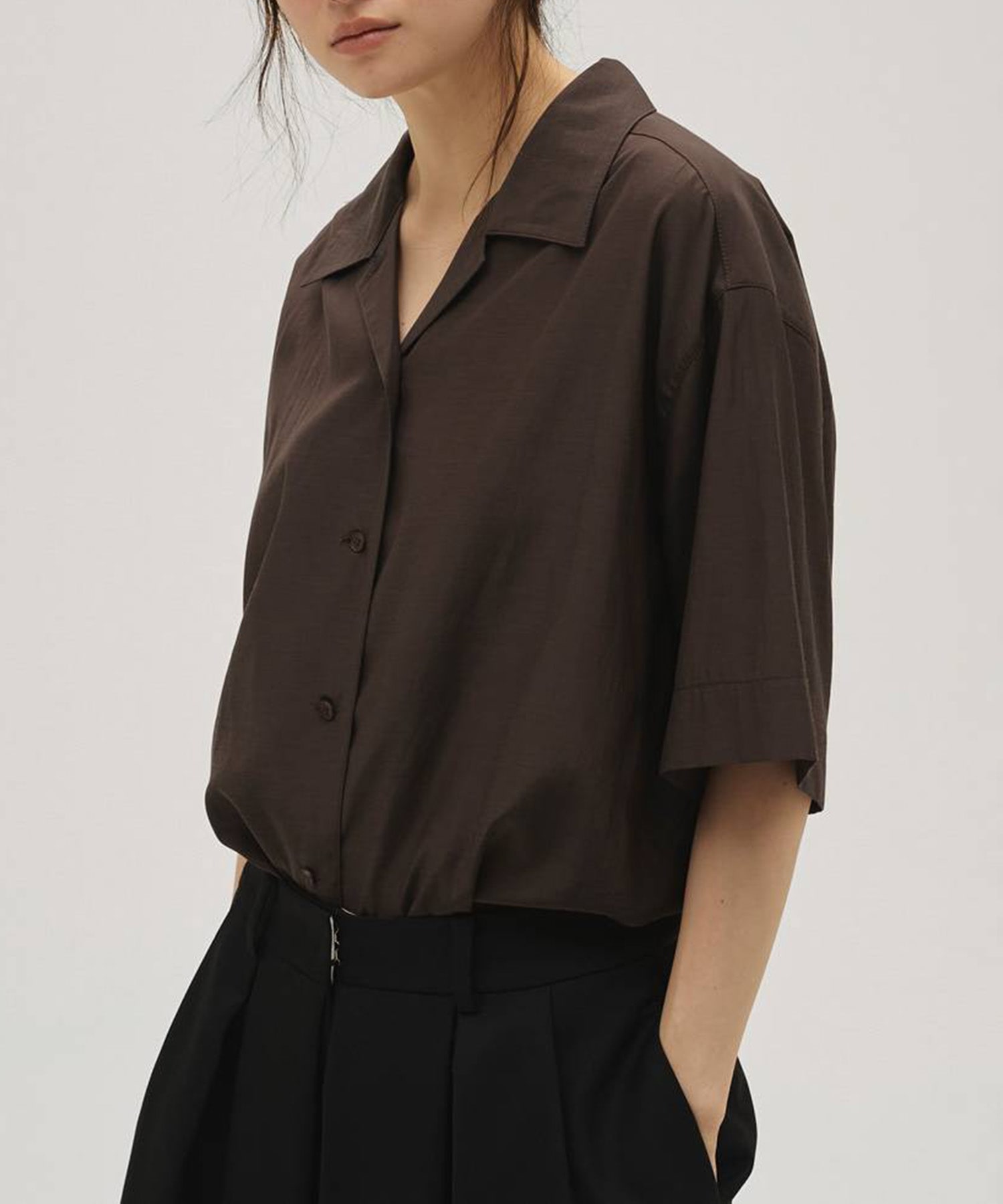 Silky Halfsleeve Shirts TODAYFUL