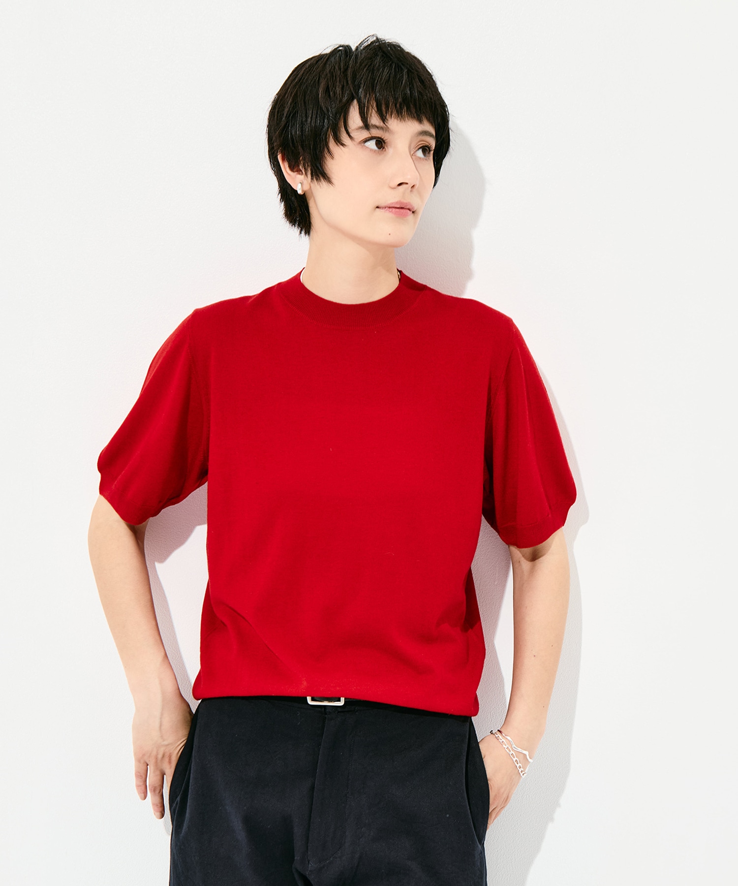 SILK CASHMERE S/S KNIT FUJI