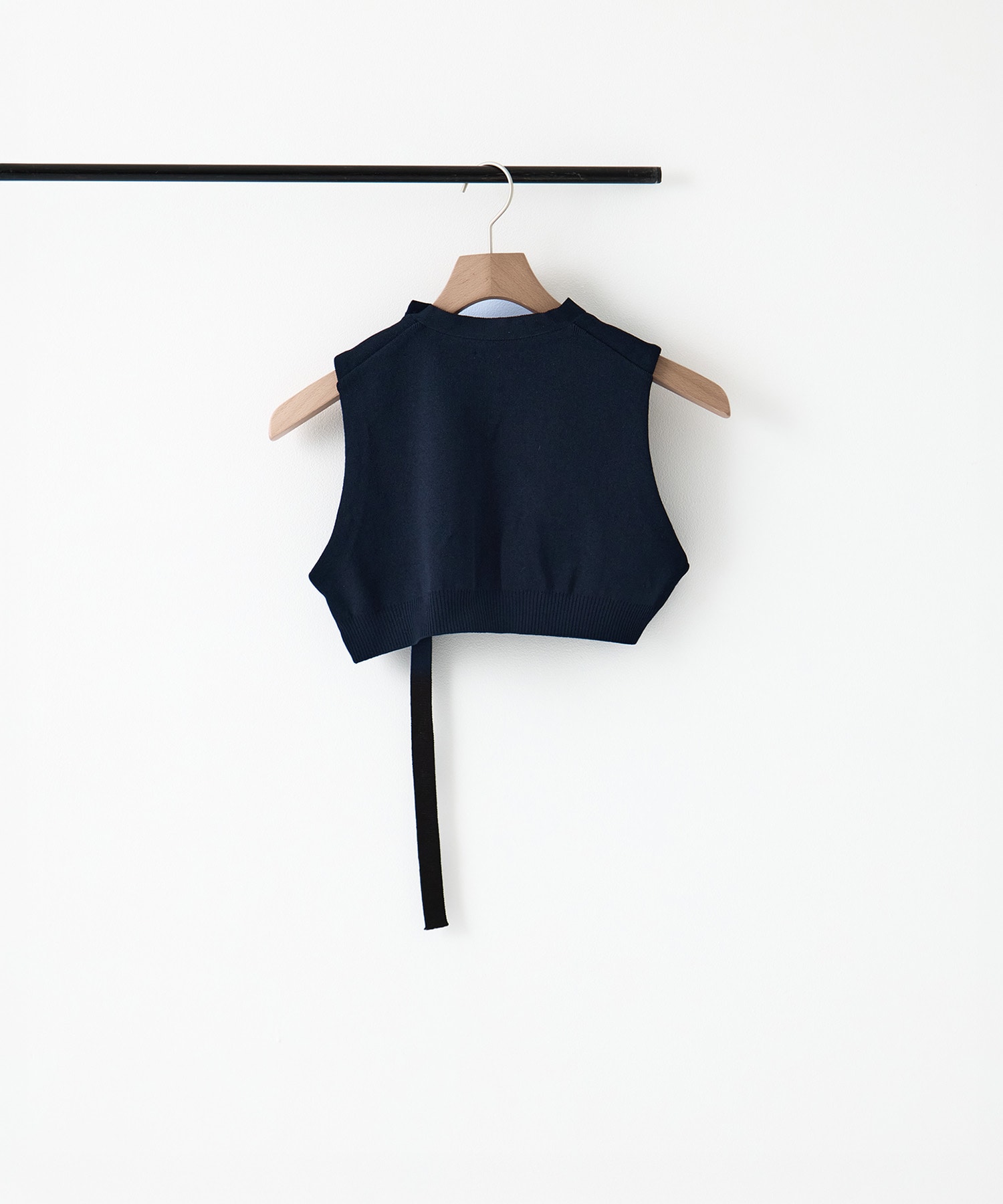 CURVED HEM KNIT TOPS TAN