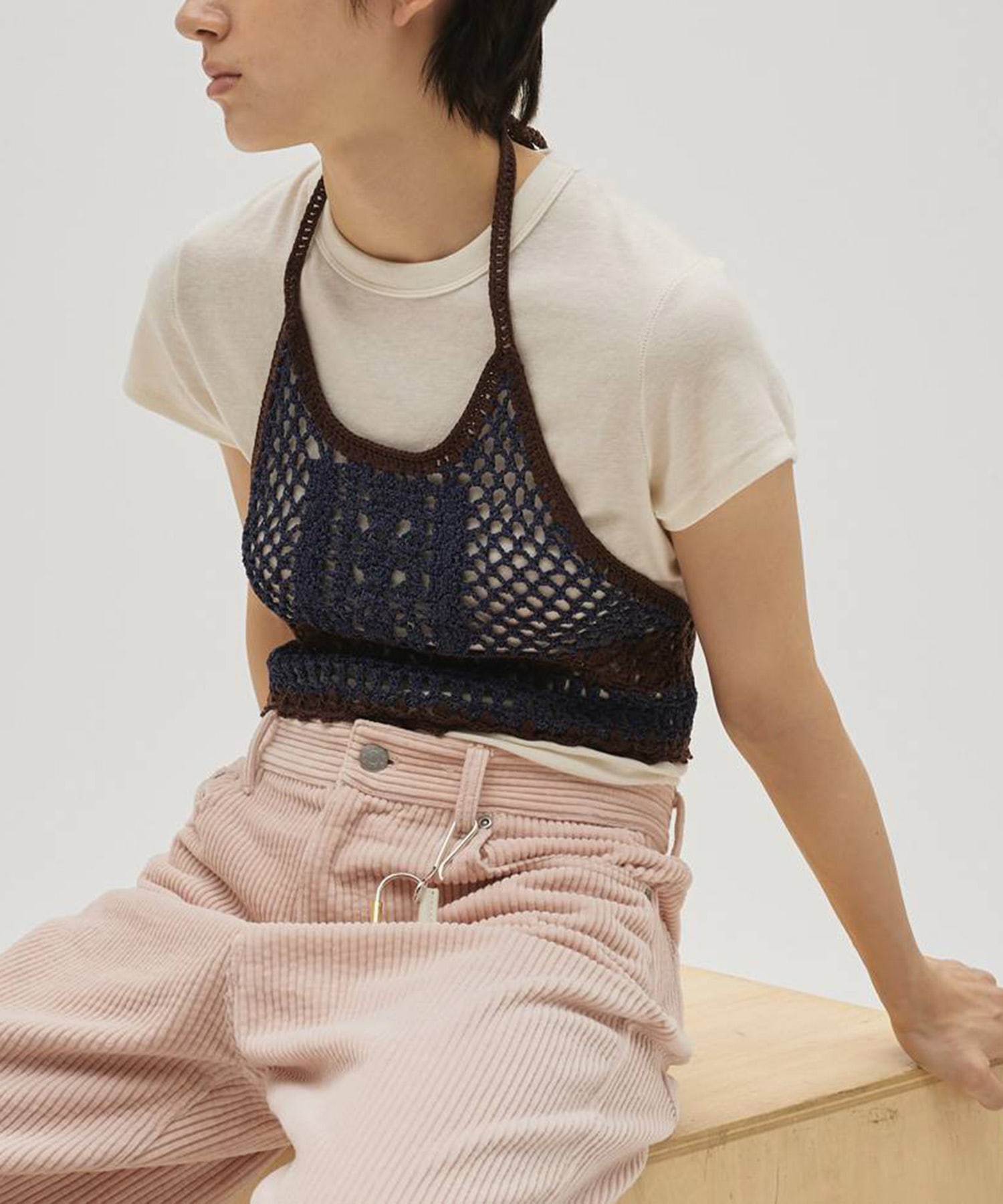 Crochet Knit Bustier TODAYFUL