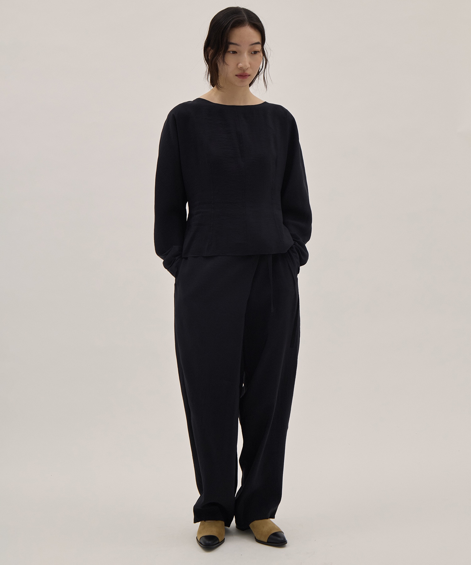 RAYON-POLYESTER BROAD BLOUSE YLEVE