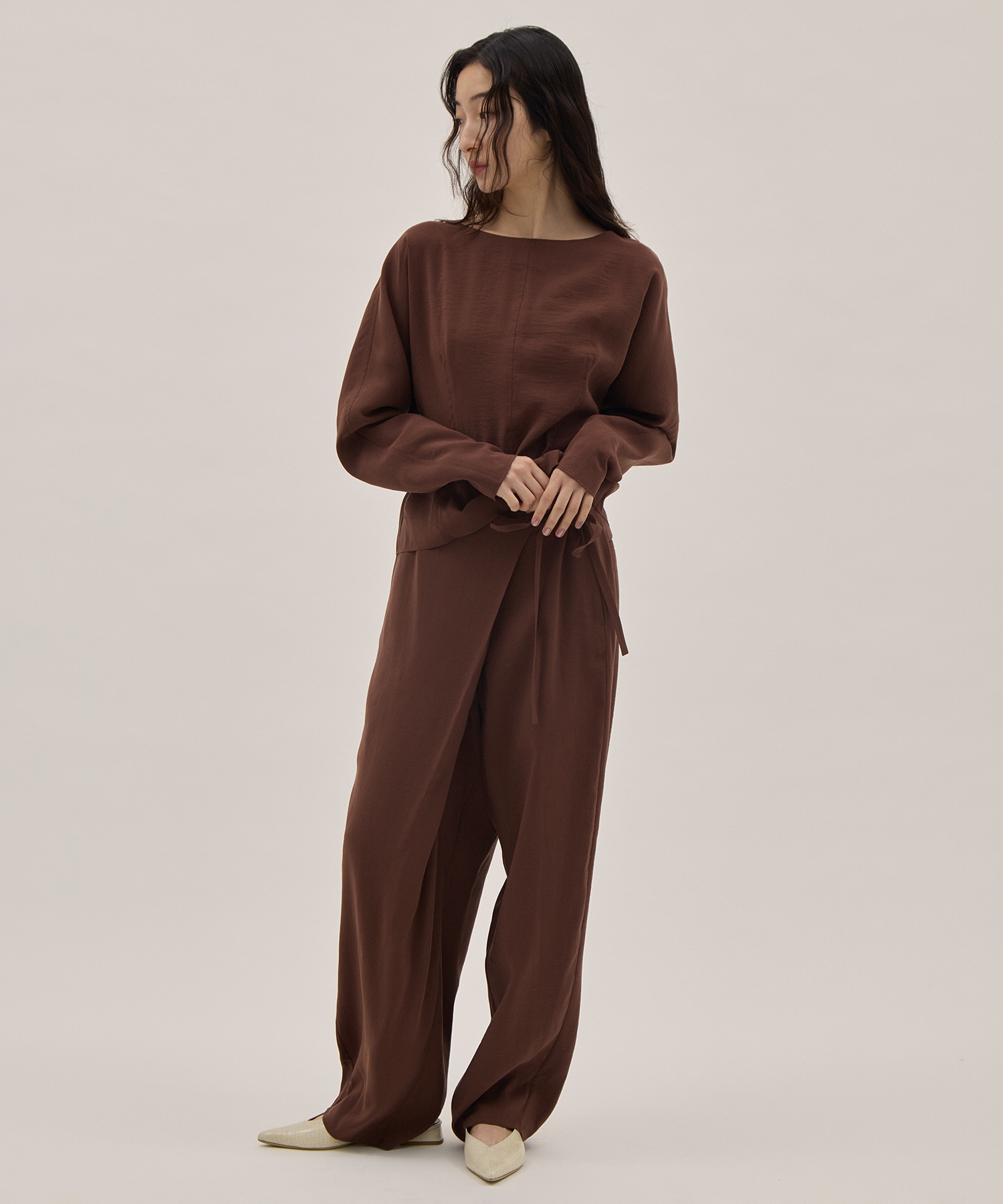 RAYON-POLYESTER BROAD BLOUSE YLEVE