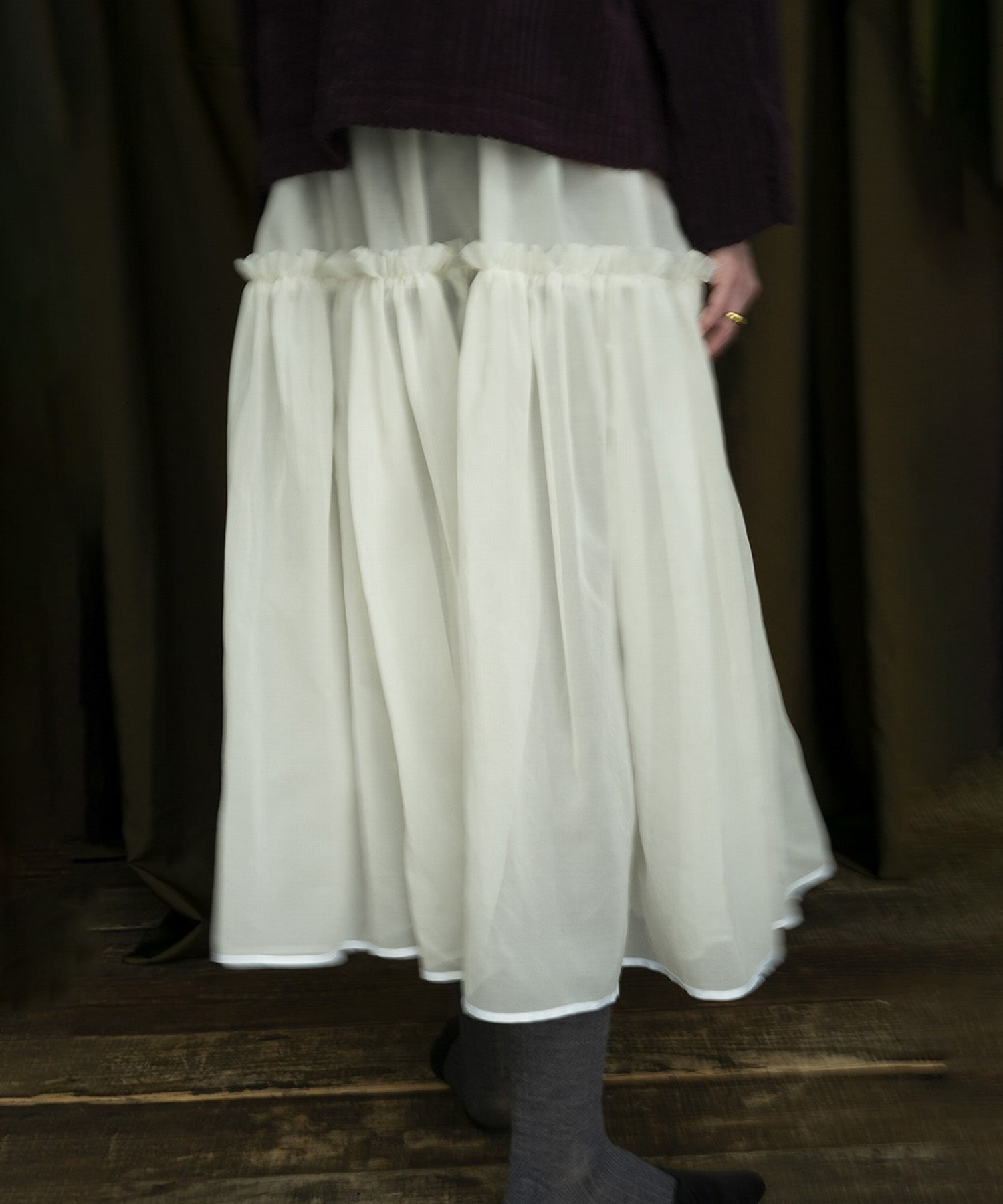 SILK ORGANDY DRESS TOURNON.