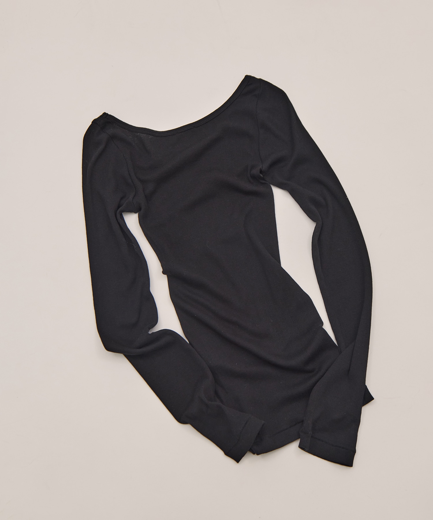 COMPACT RIB LONG SLEEVE T-SHIRT ATON