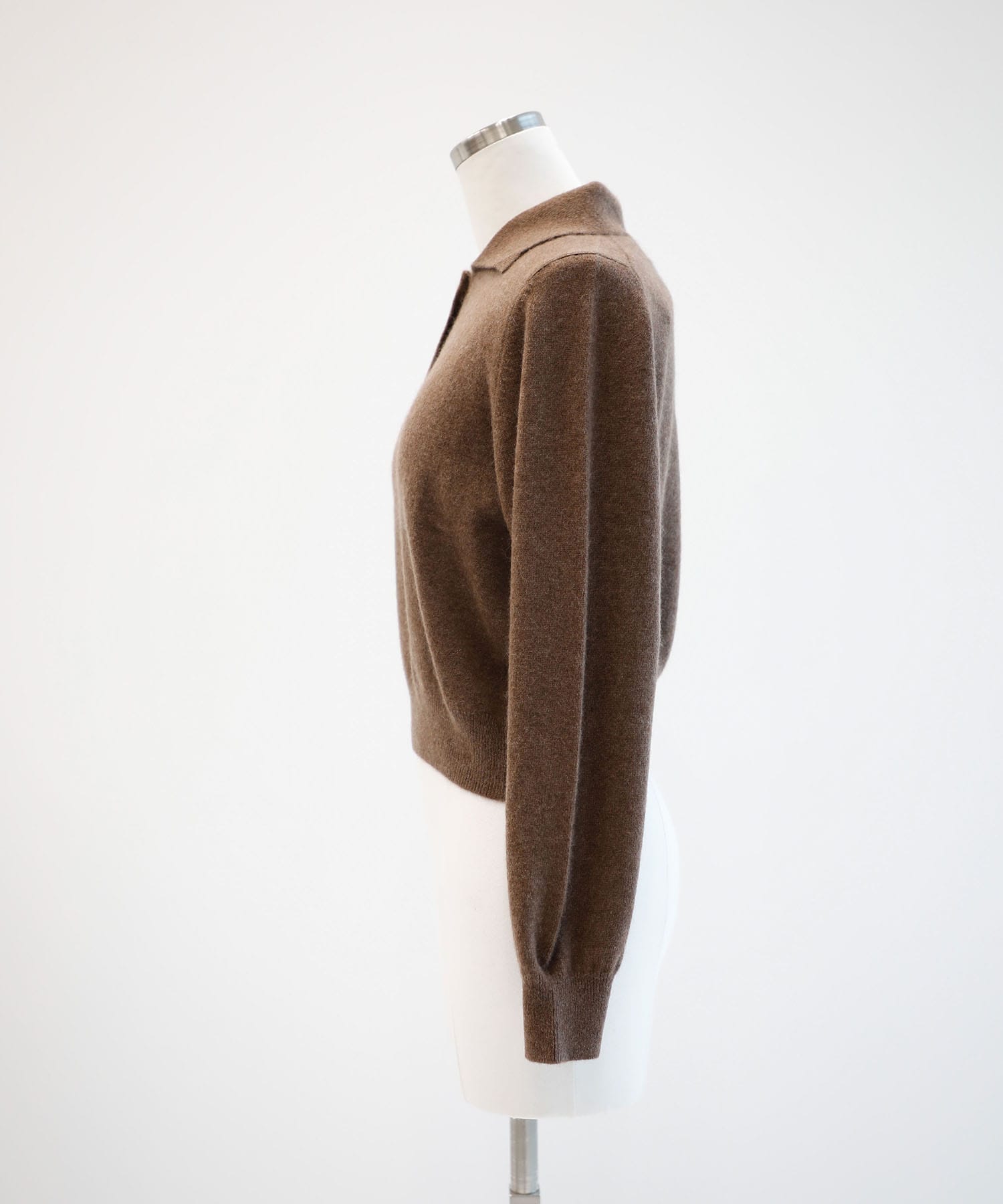 CASHMERE KNIT POLO FUJI