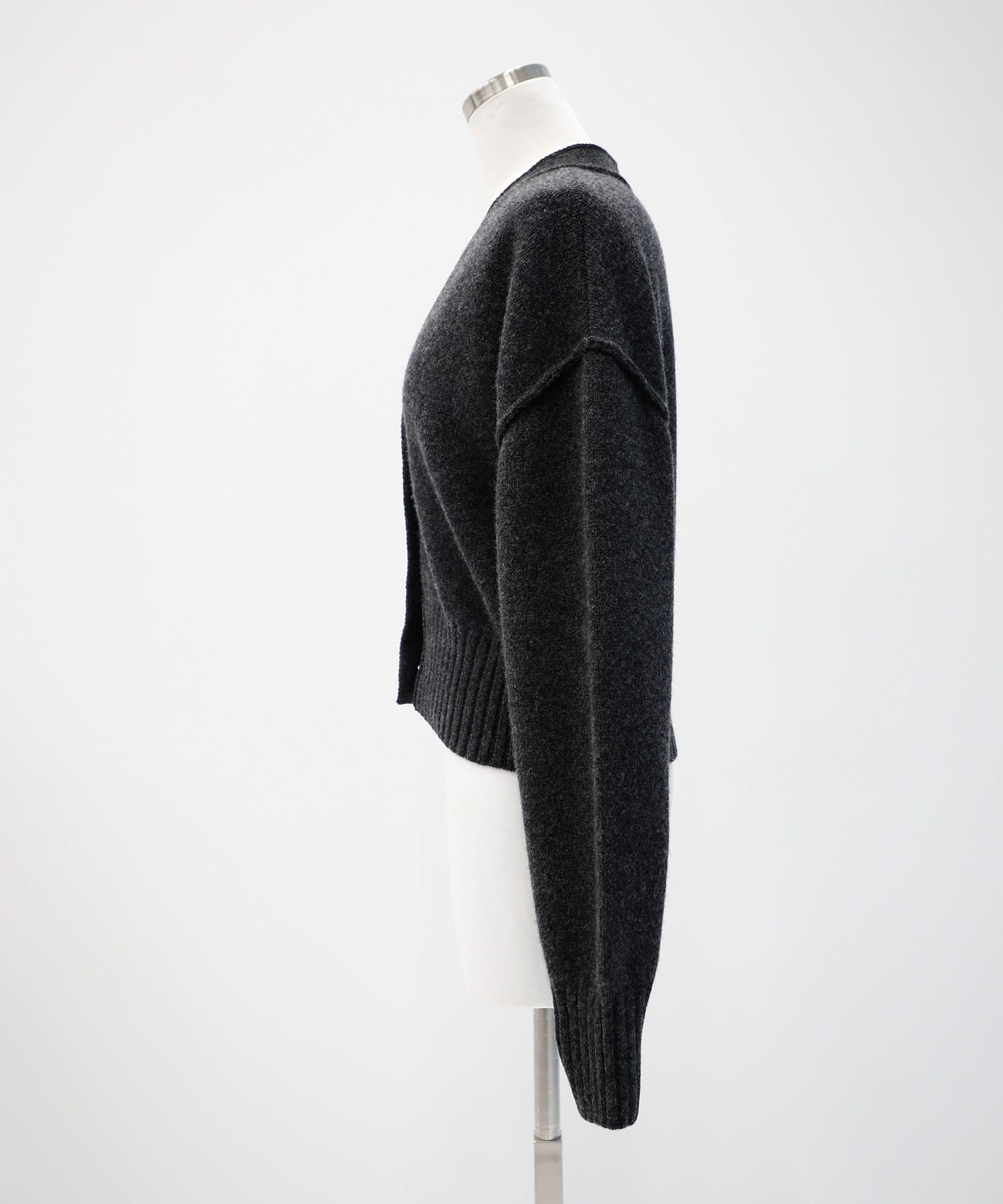 Wool Nylon Knit Short Cardigan WRAPINKNOT