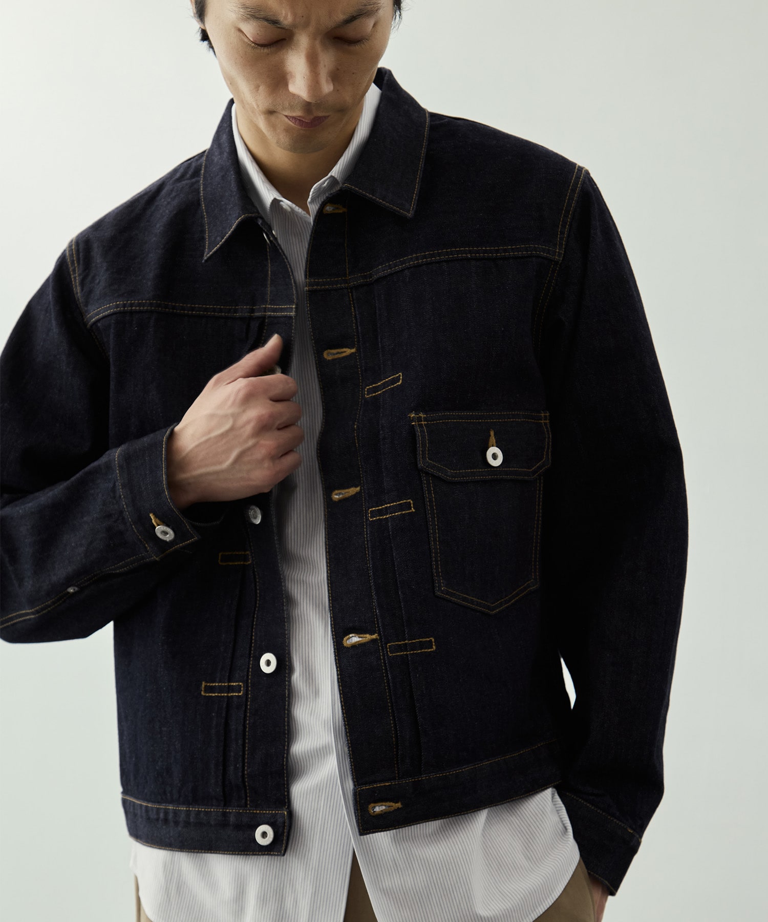 ヴィンテージスラブデニムジャケット KEY TIMEZ