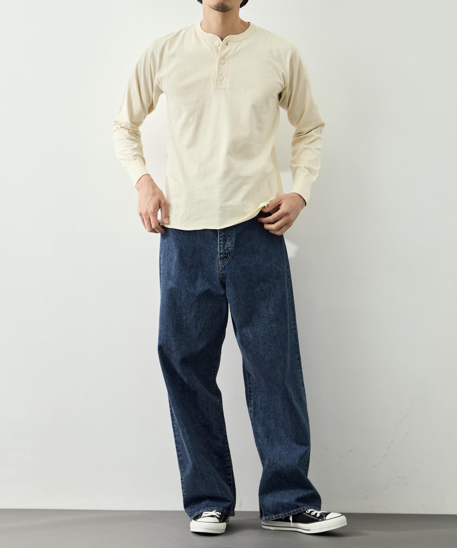 HEALTHKNIT HENRY NECK L/S MASSES