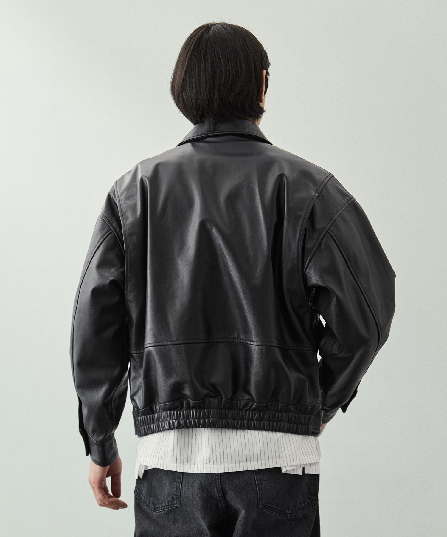 別注 Leather Flight Jacket YOKE