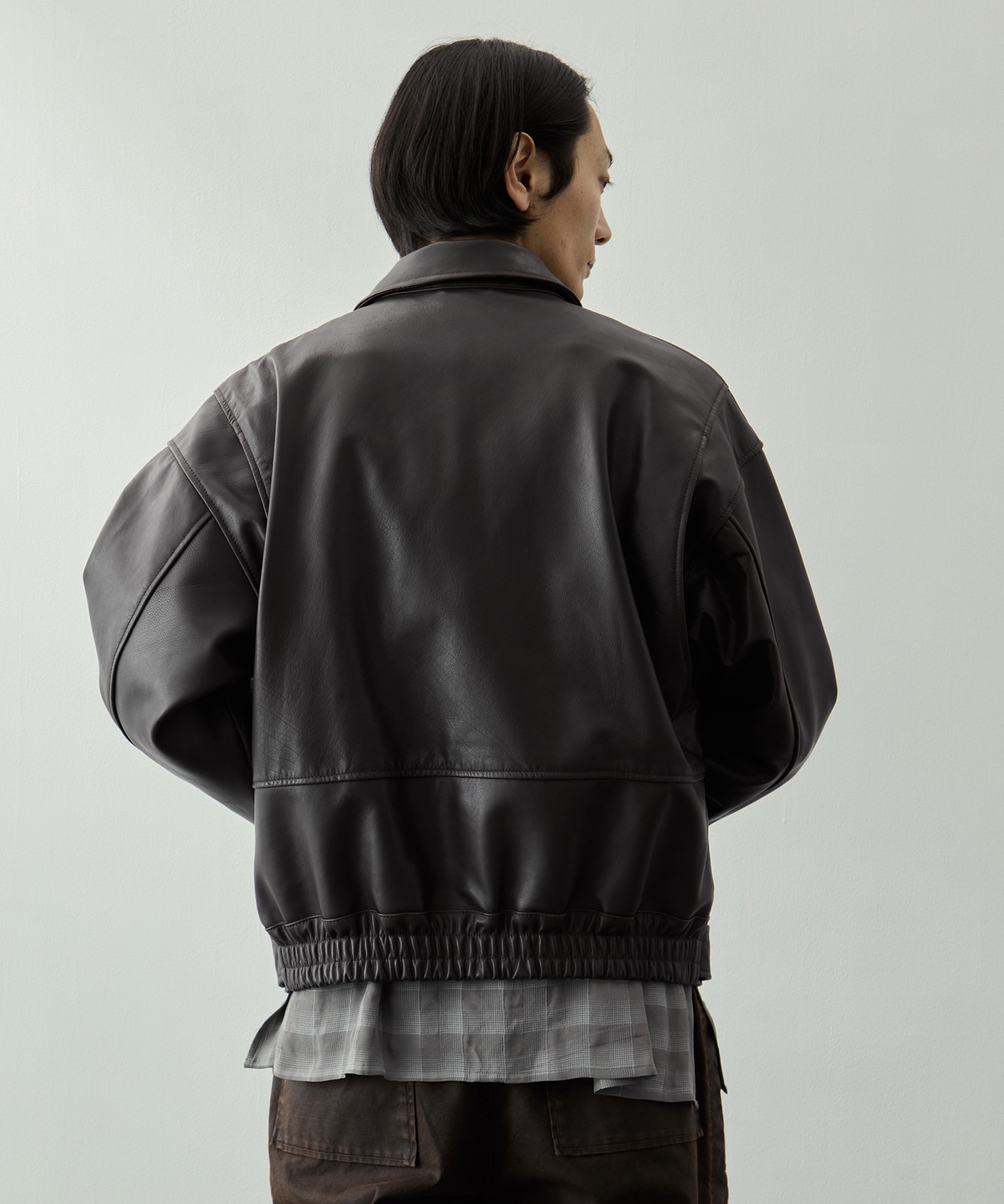 別注 Leather Flight Jacket YOKE