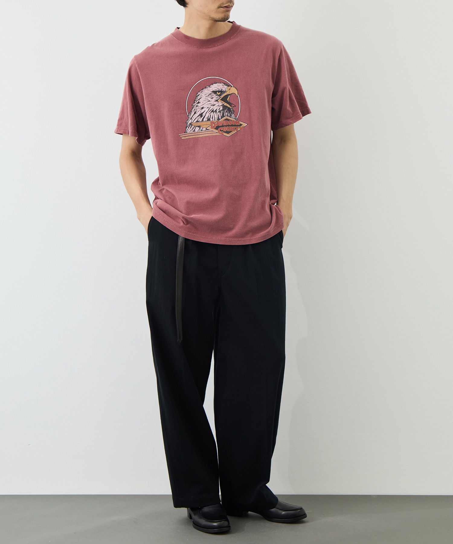 別注 HARD SP加工20/-天竺レギュラーT(DAVIDSON COUNTY) REMI RELIEF