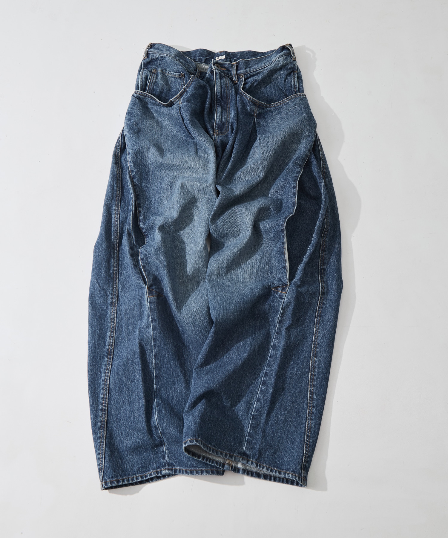 3D cutting denim pants KHOKI