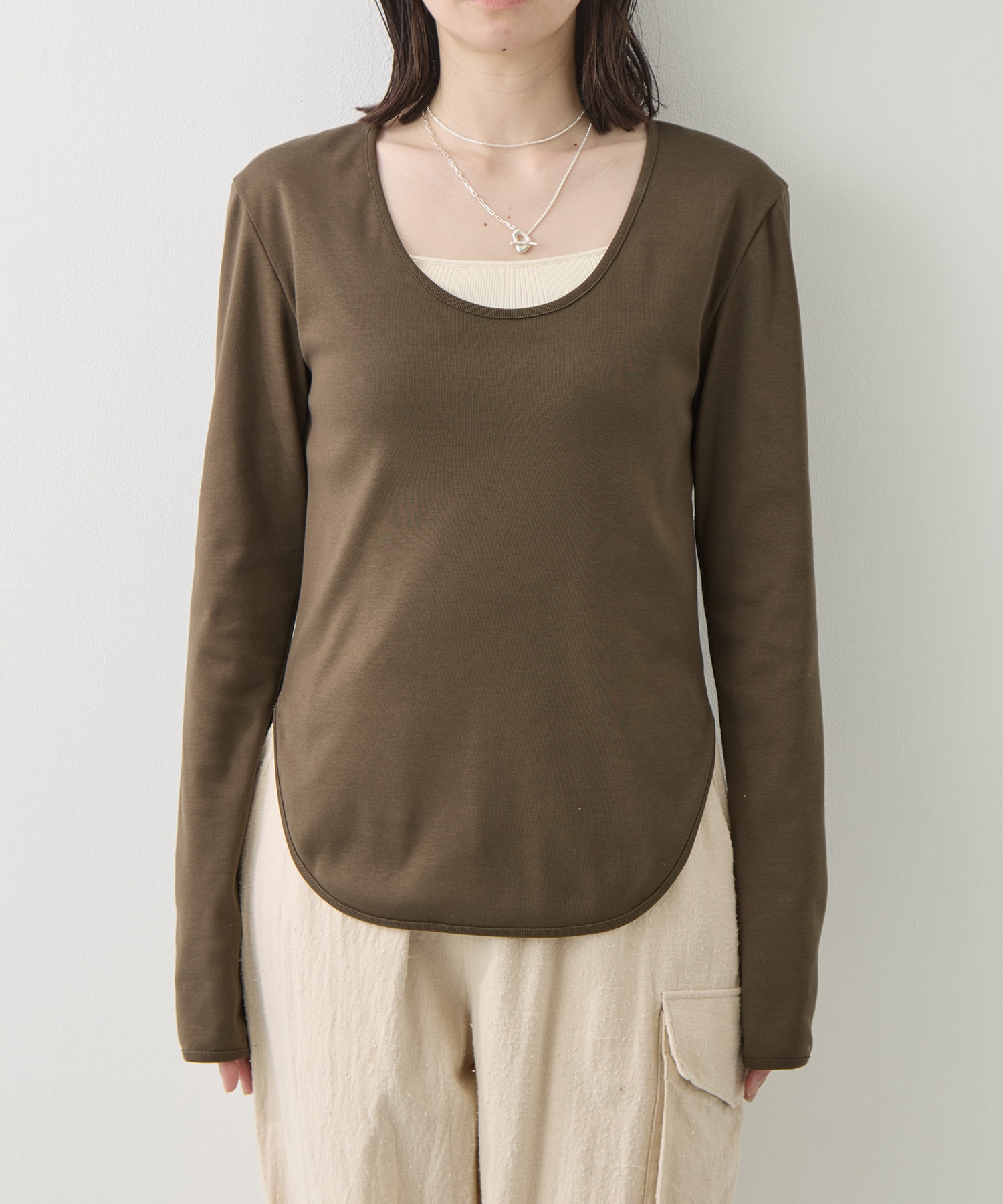 Sanfokin Cotton 2way L/S T-shirt WRAPINKNOT