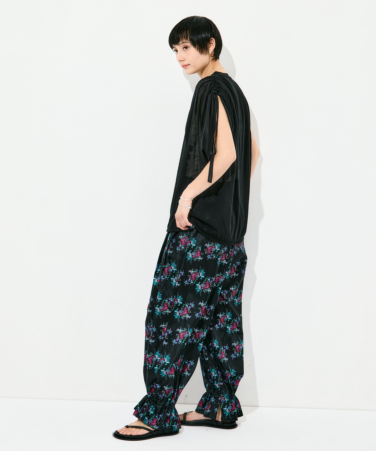flower satin PA FUMIE=TANAKA