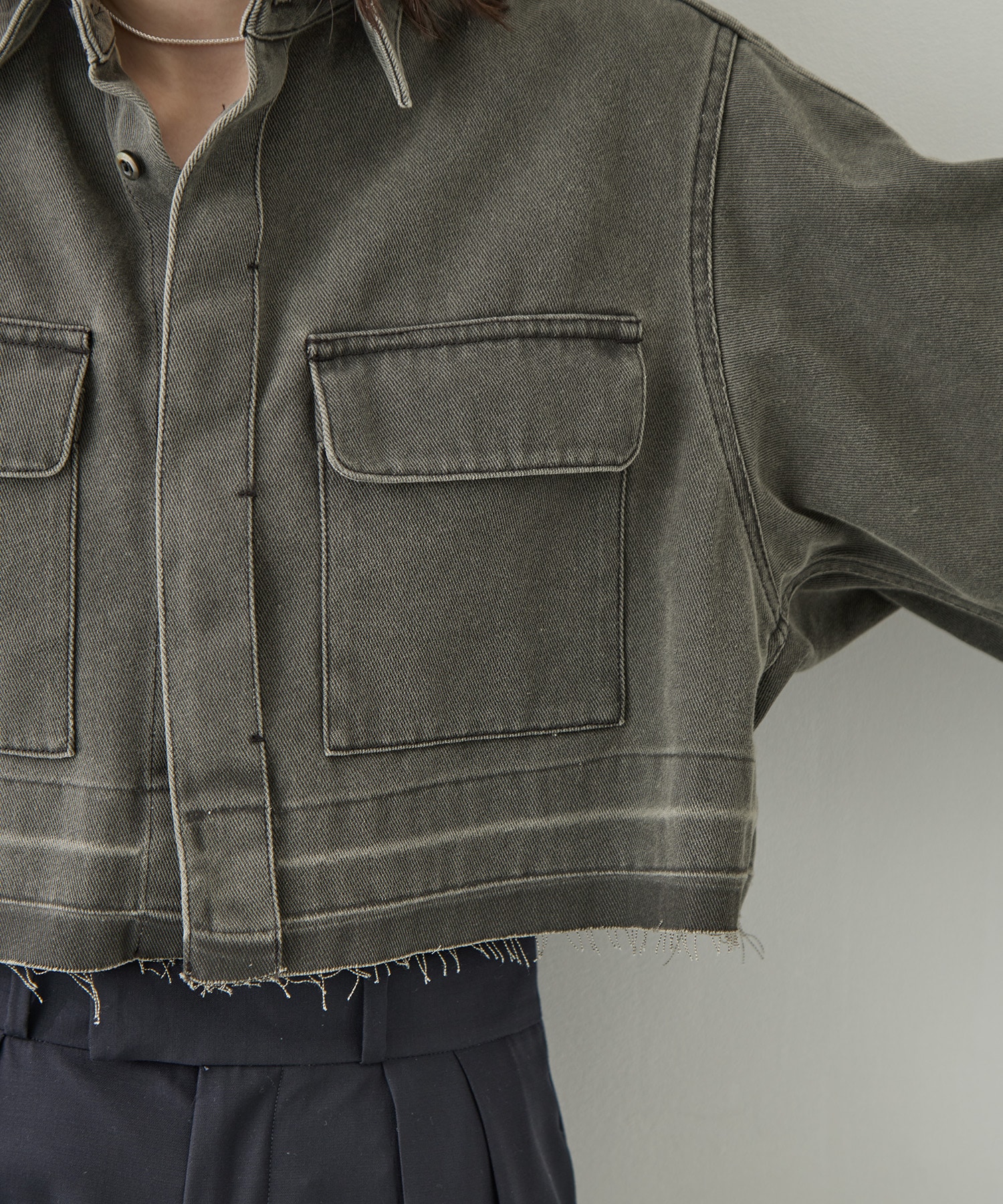 WASHED TULIP SHIRT JACKET BELPER