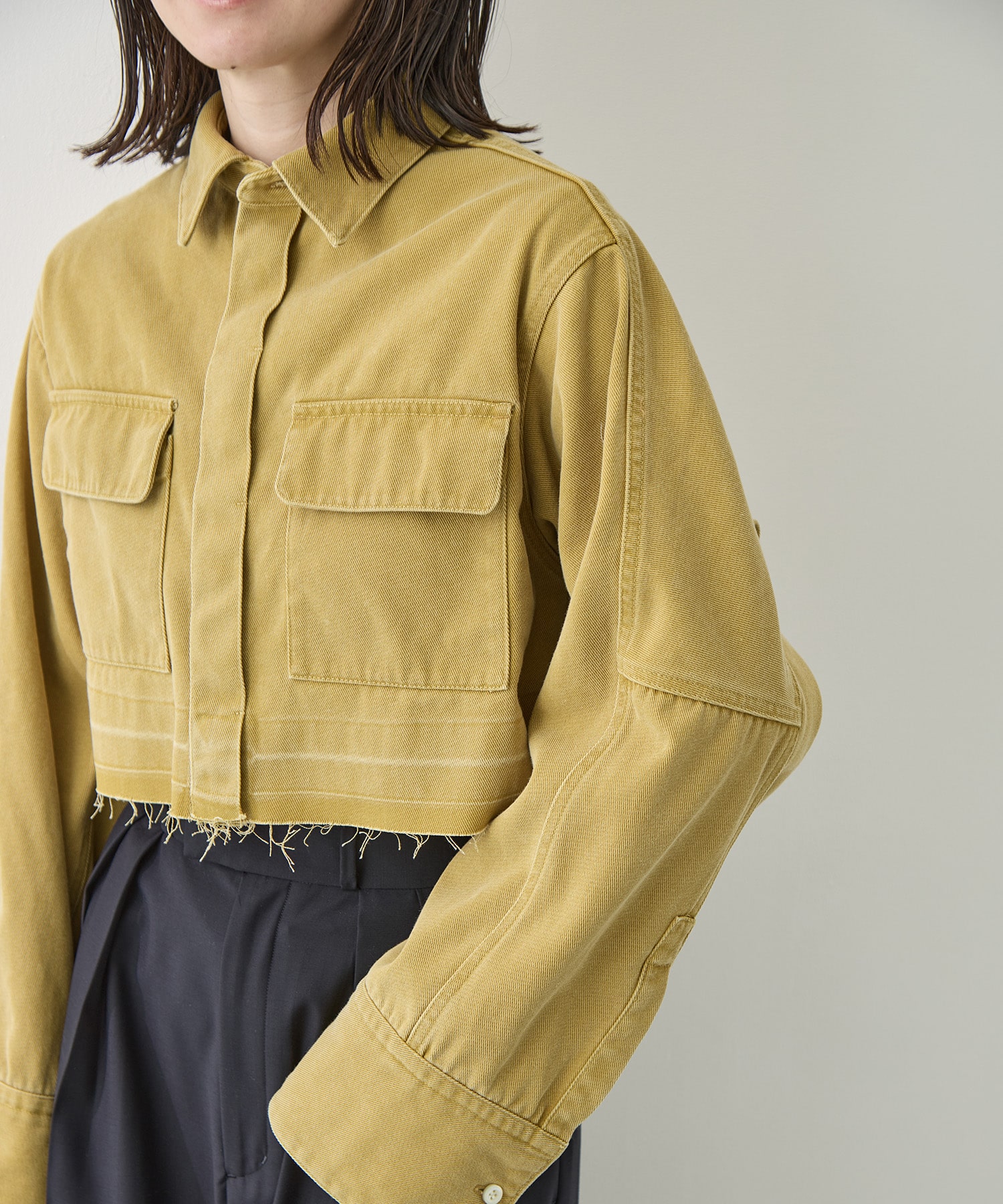 WASHED TULIP SHIRT JACKET BELPER