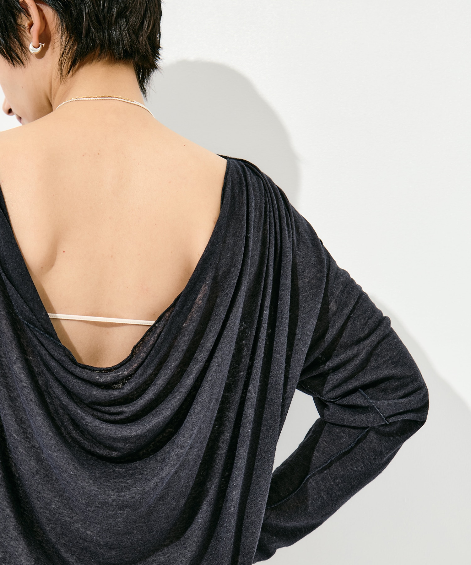 Draped Long Sleeve Pull Over GOOD PEOPLE GOOD STITCHING GOOD PRODUCT