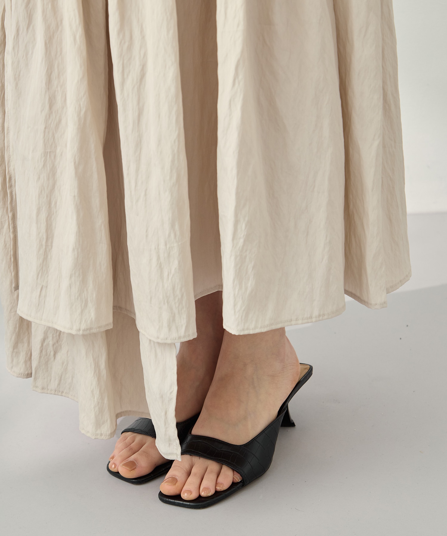 Viscose washer gather skirt 08sircus