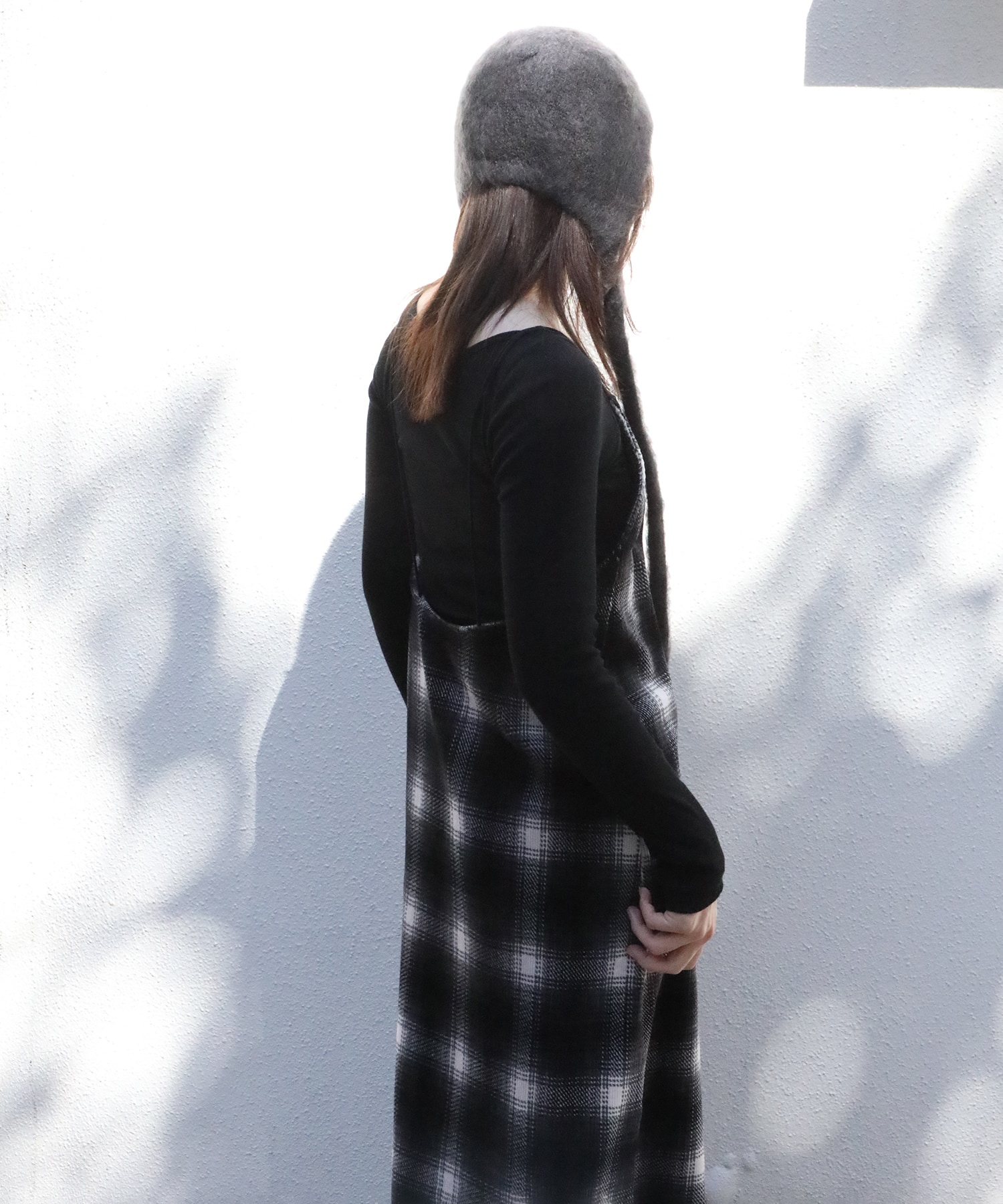 別注Ombre Check Camisole Dress PHEENY