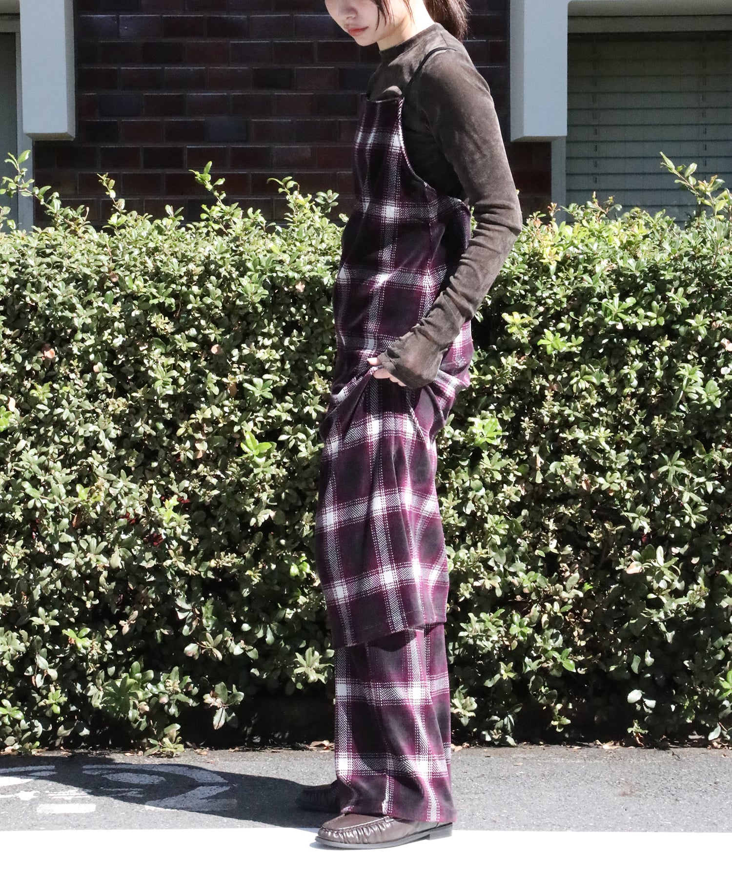 別注Ombre Check Camisole Dress PHEENY