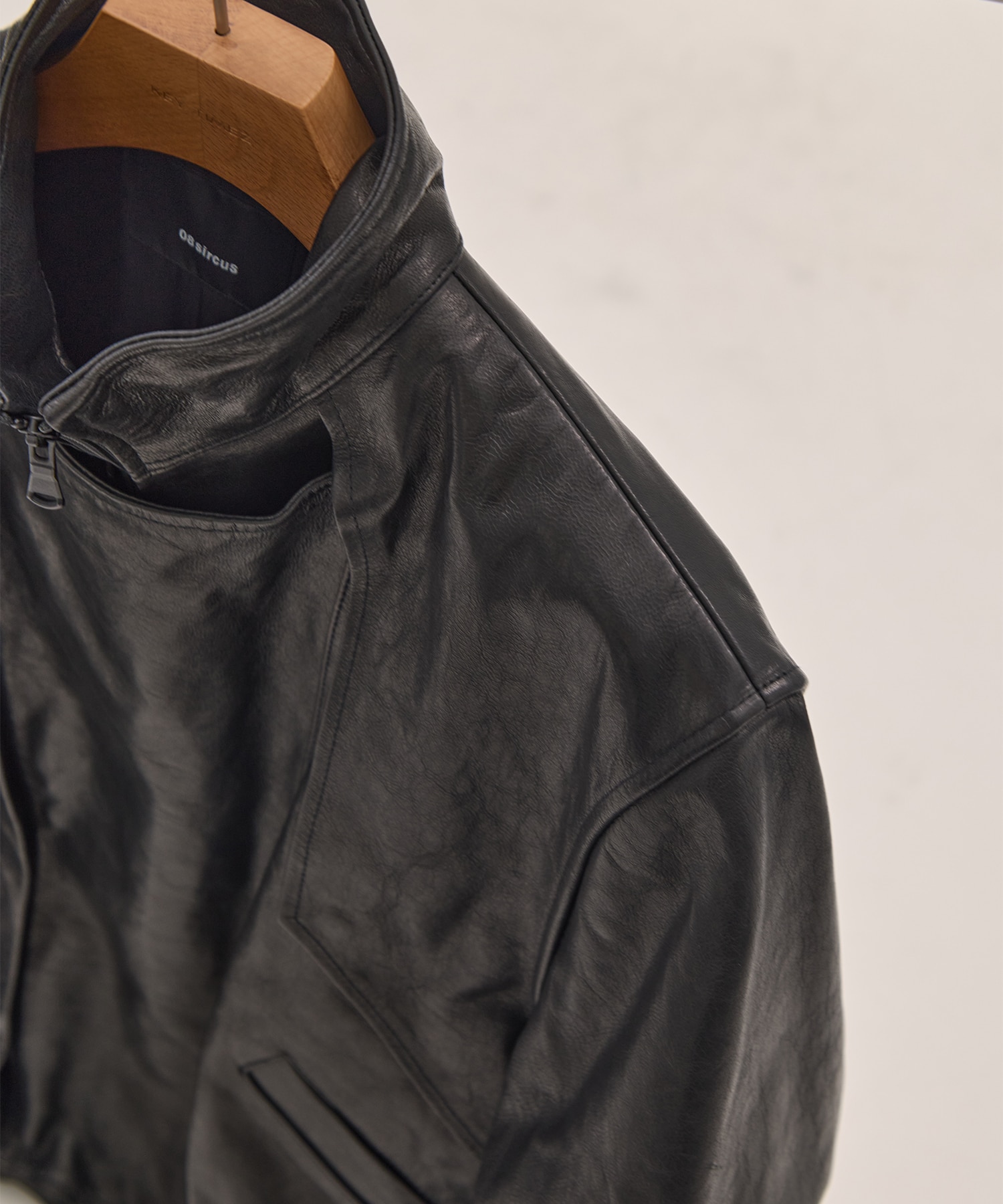 Goat leather short blouson 08sircus