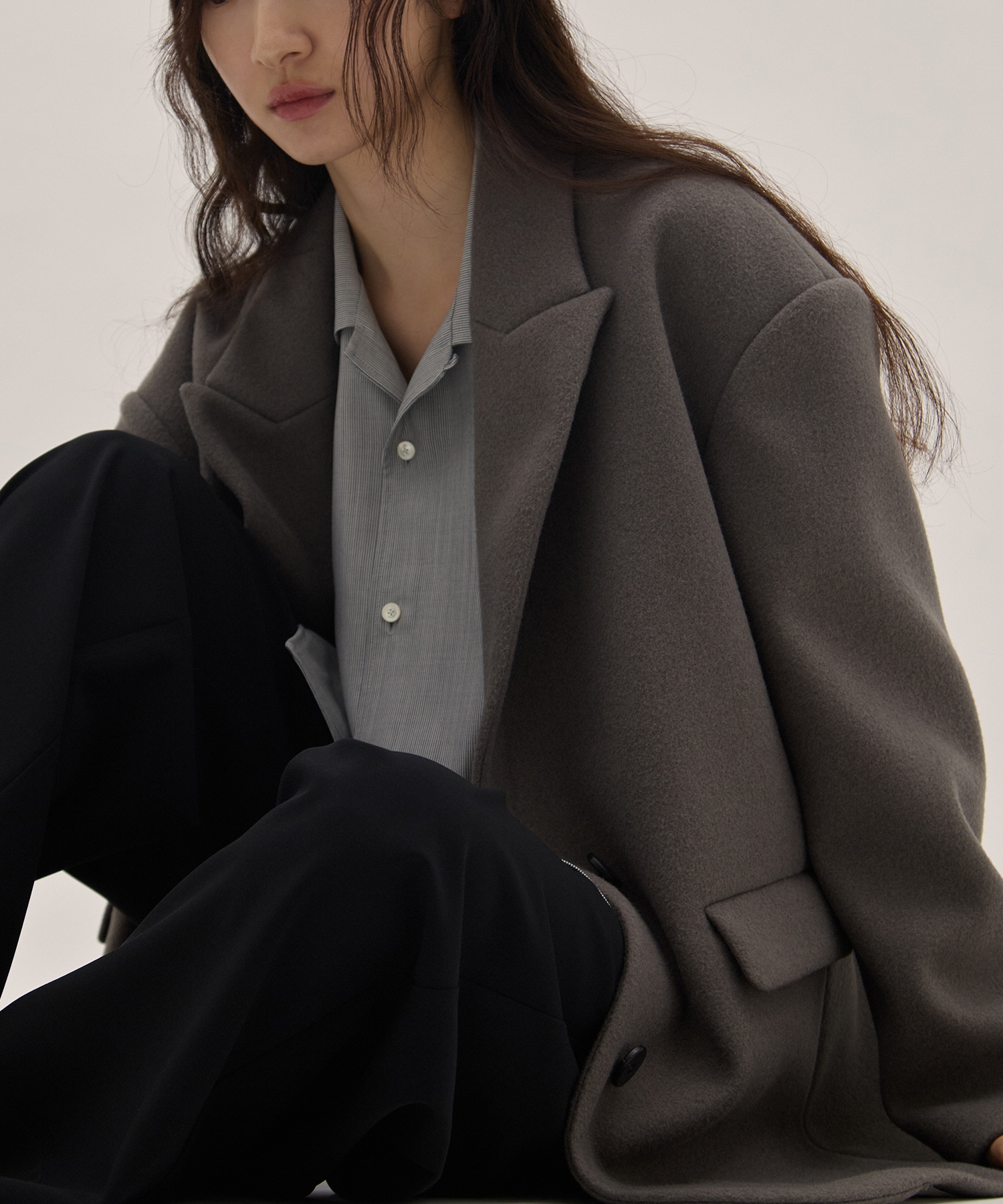 Needle rever stretch Jacket Coat 
