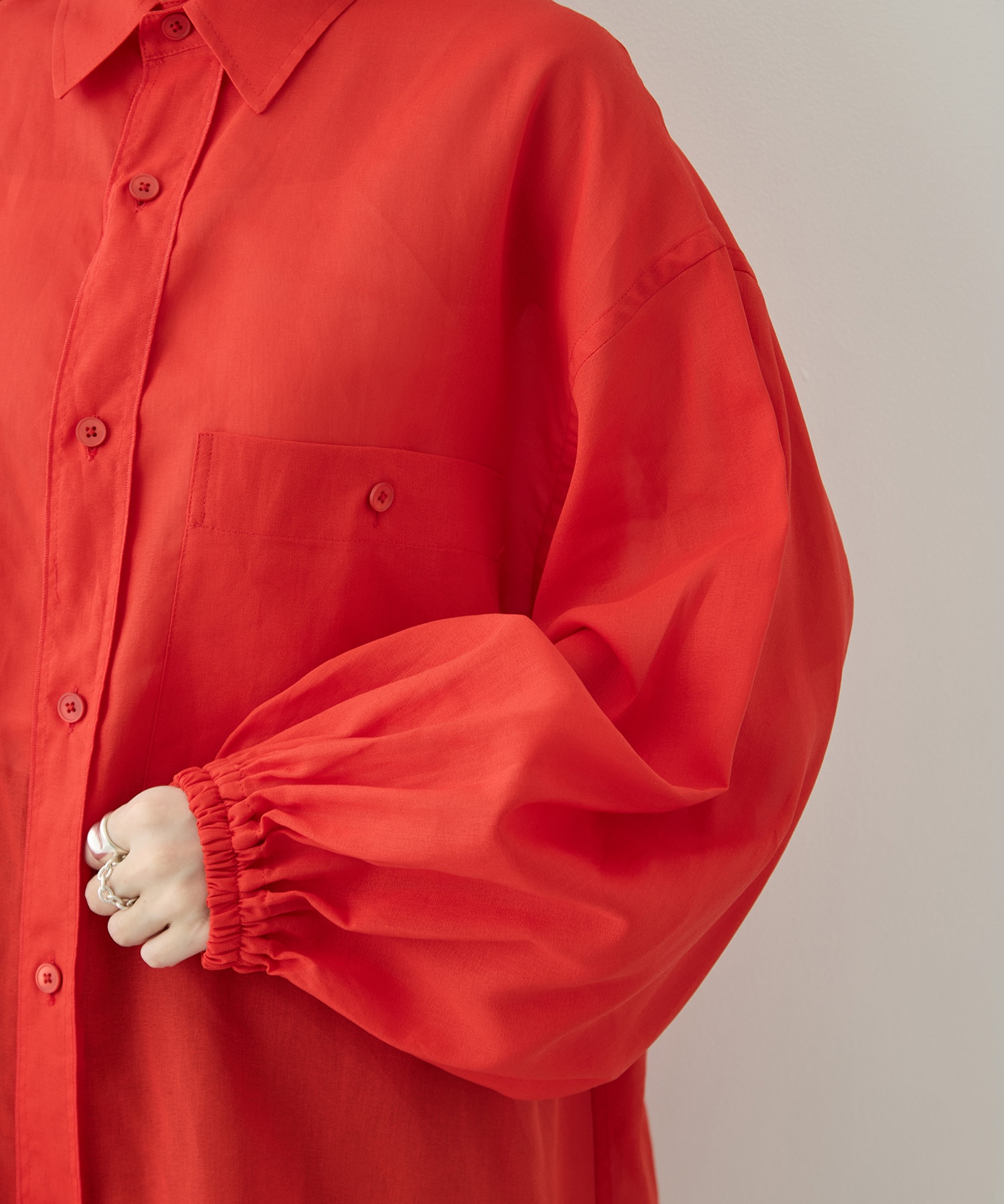 COTTON GEORGETTE OVER SHIRTS TOURNON.