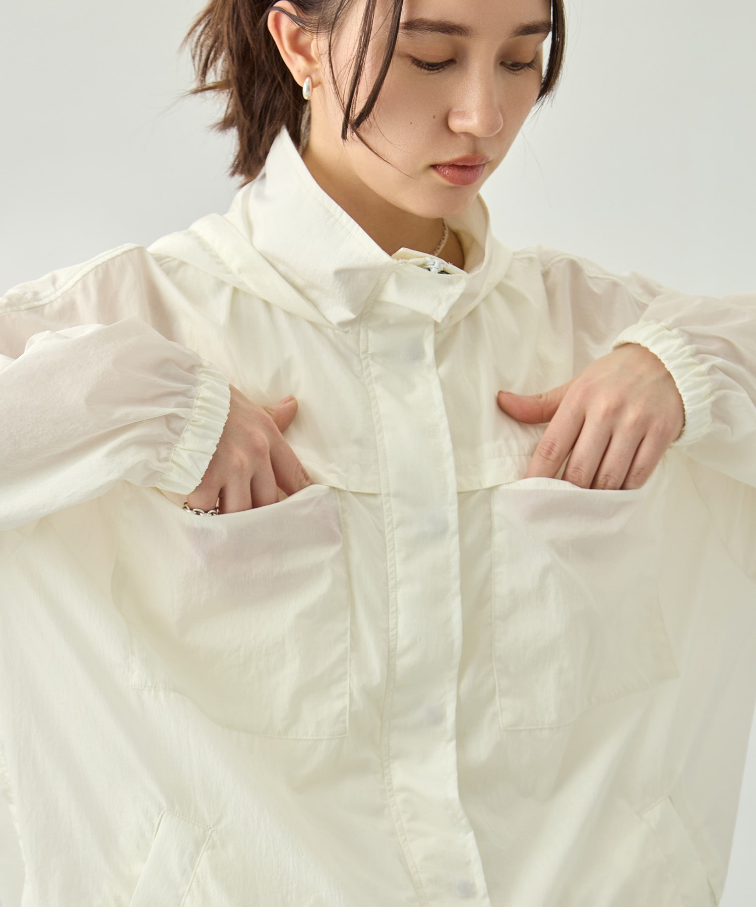 撥水ライトブルゾン KEY TIMEZ